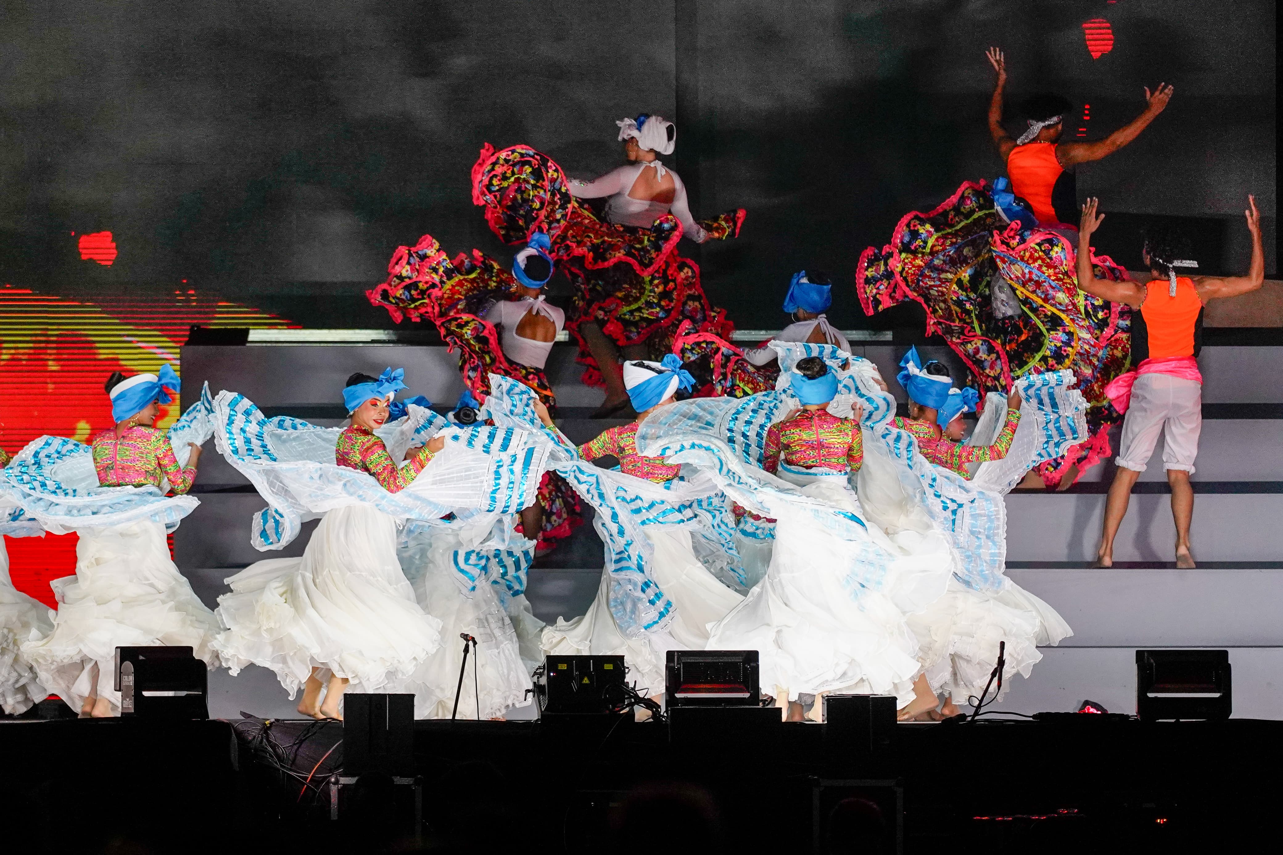 Aspecto del show de coronación. 