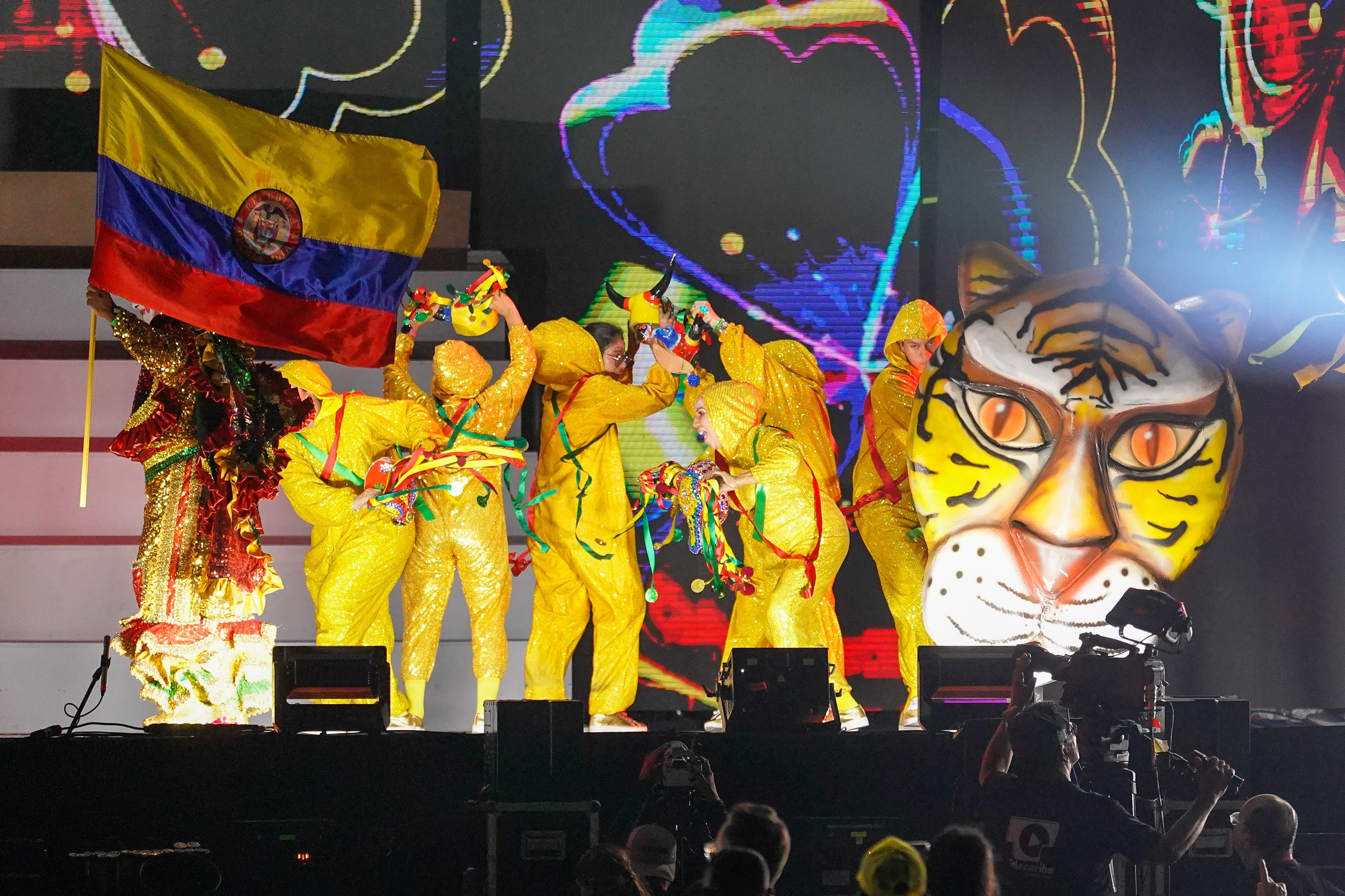 Aspecto del show de coronación. 