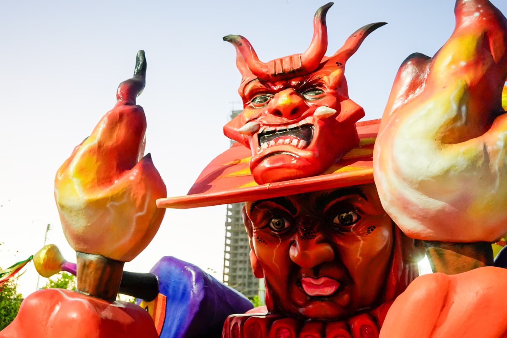 Las macrofiguras alusivas al Carnaval estarán hasta el mes de marzo. 