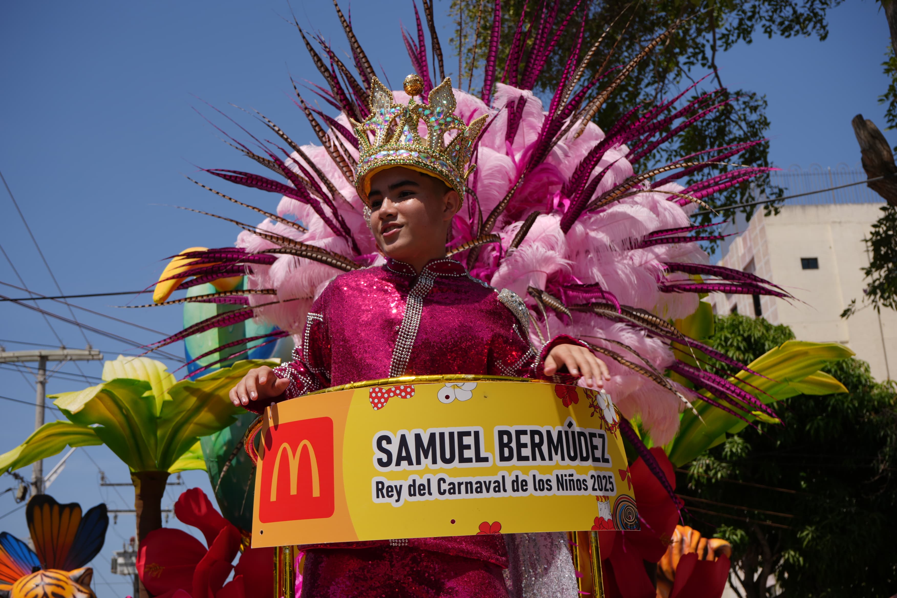 Samuel Bermúdez Cepeda, Rey Momo del Carnaval de los Niños 2025.