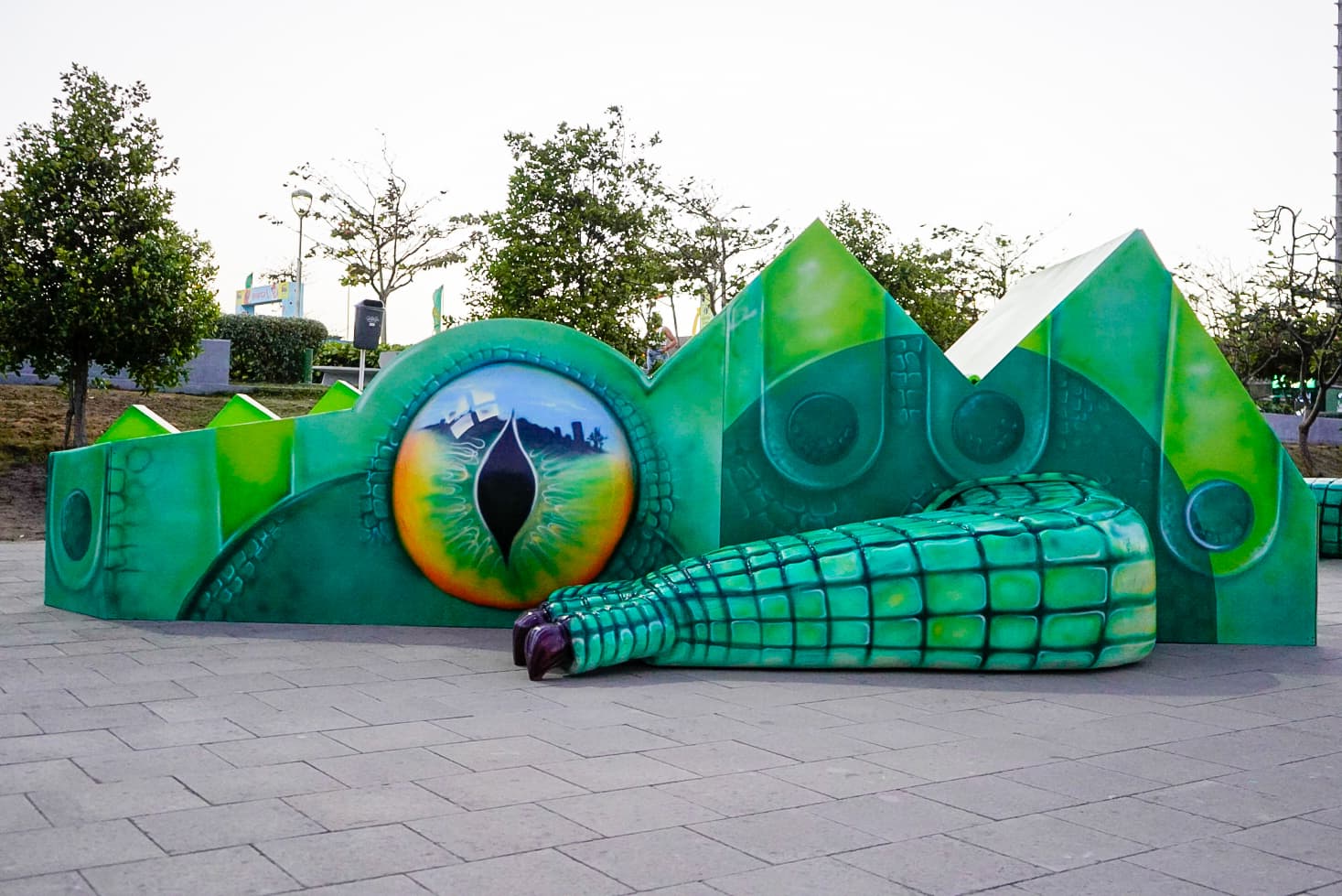 Las macro figuras alusivas al Carnaval estarán hasta el mes de marzo. 