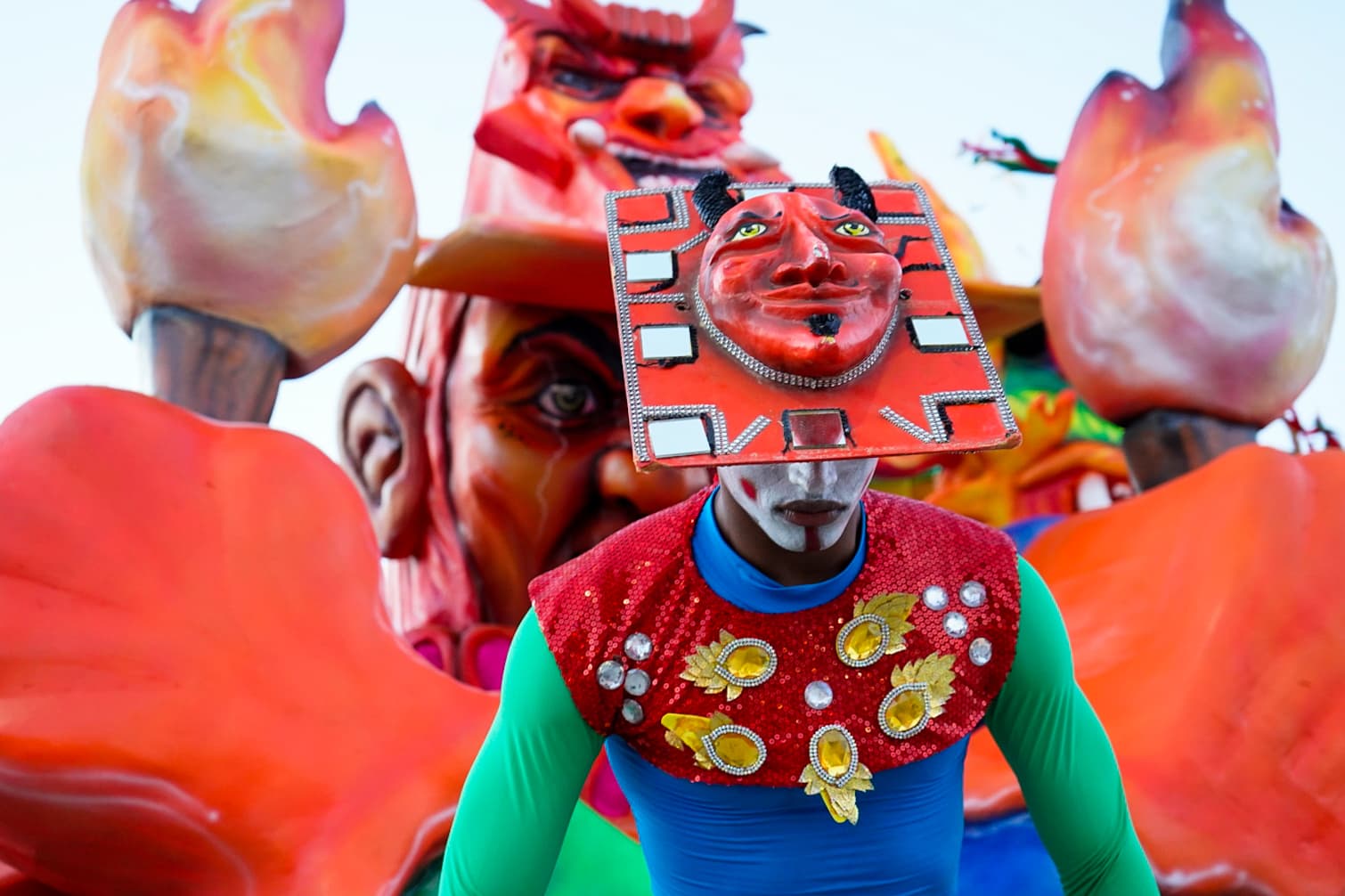Las macrofiguras alusivas al Carnaval estarán hasta el mes de marzo. 