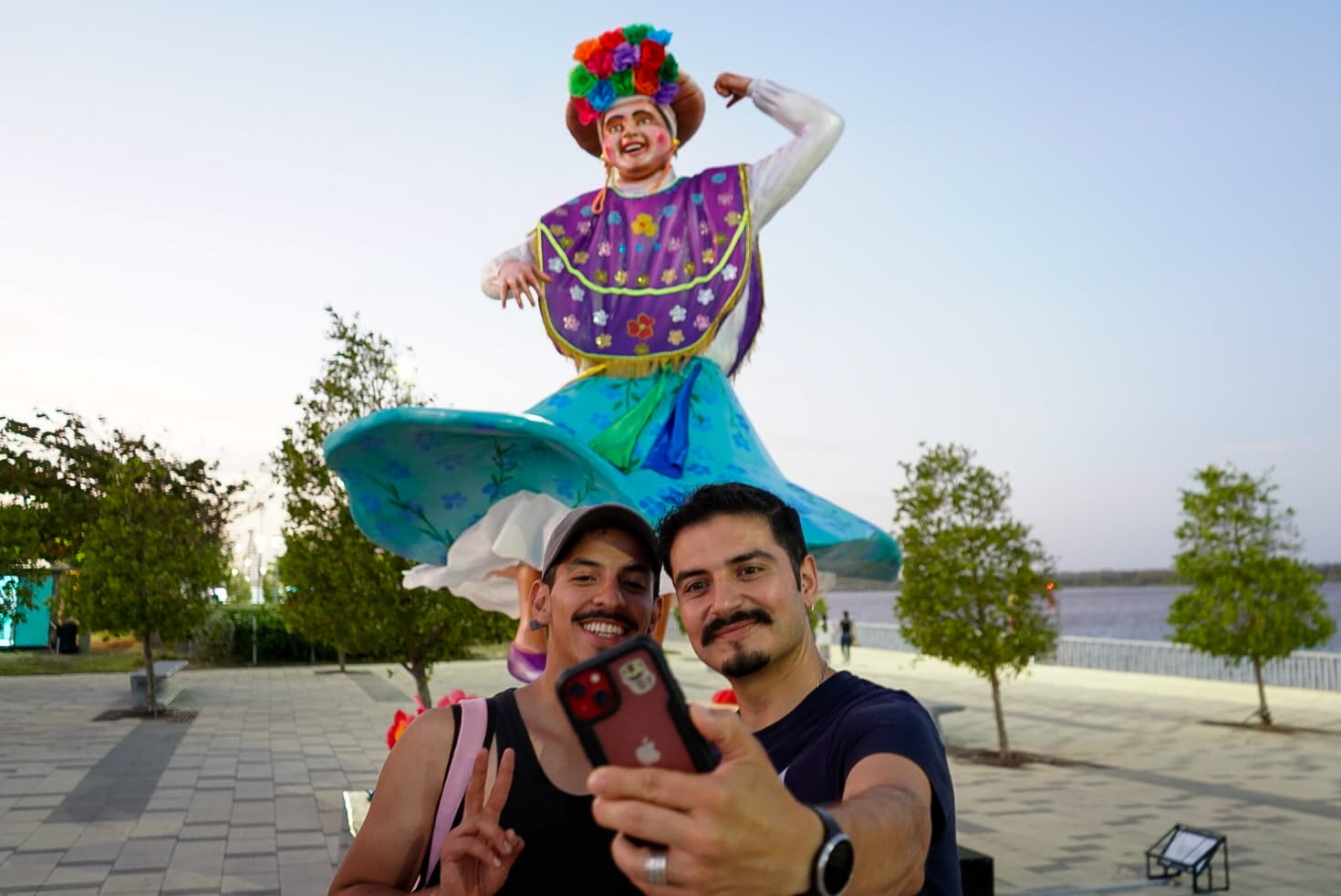 Las macrofiguras alusivas al Carnaval estarán hasta el mes de marzo. 