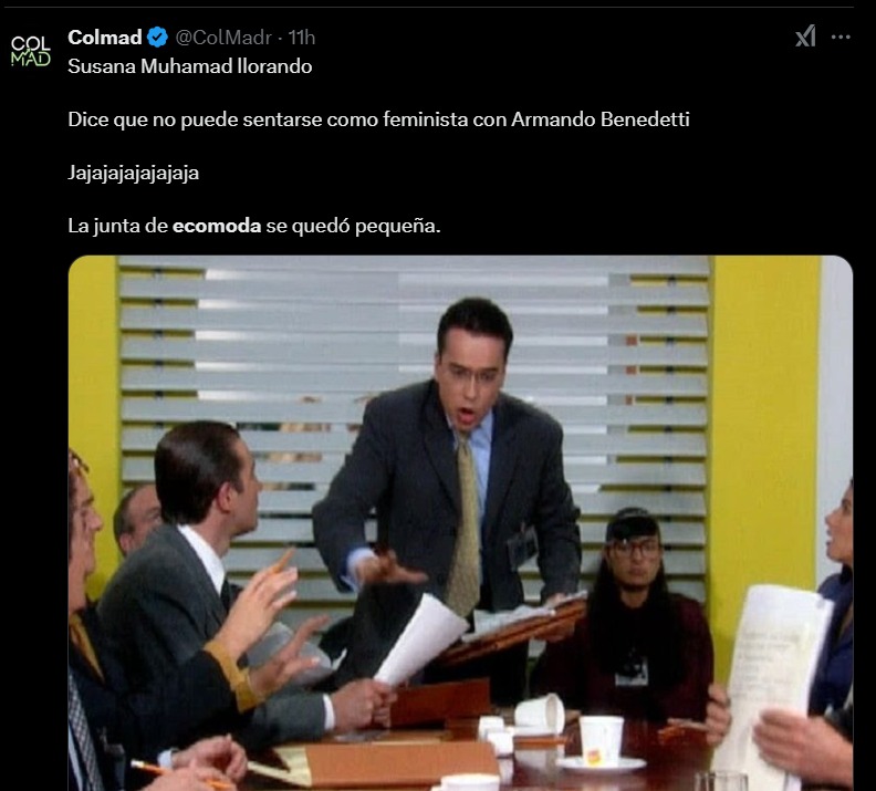Uno de los memes que dejó el Consejo de Ministros.