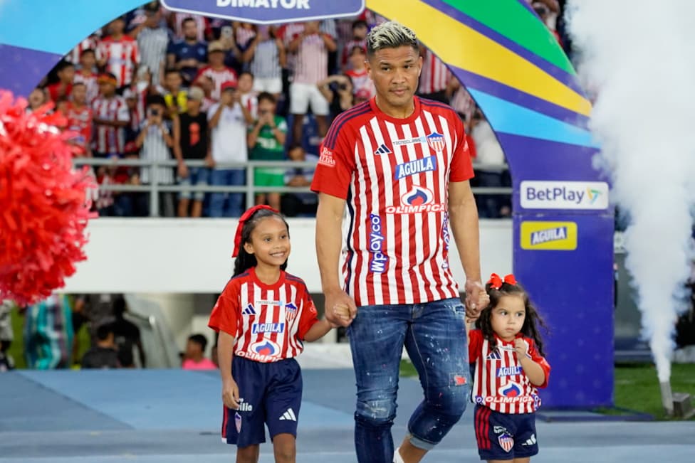 Teófilo Gutiérrez durante su presentación.