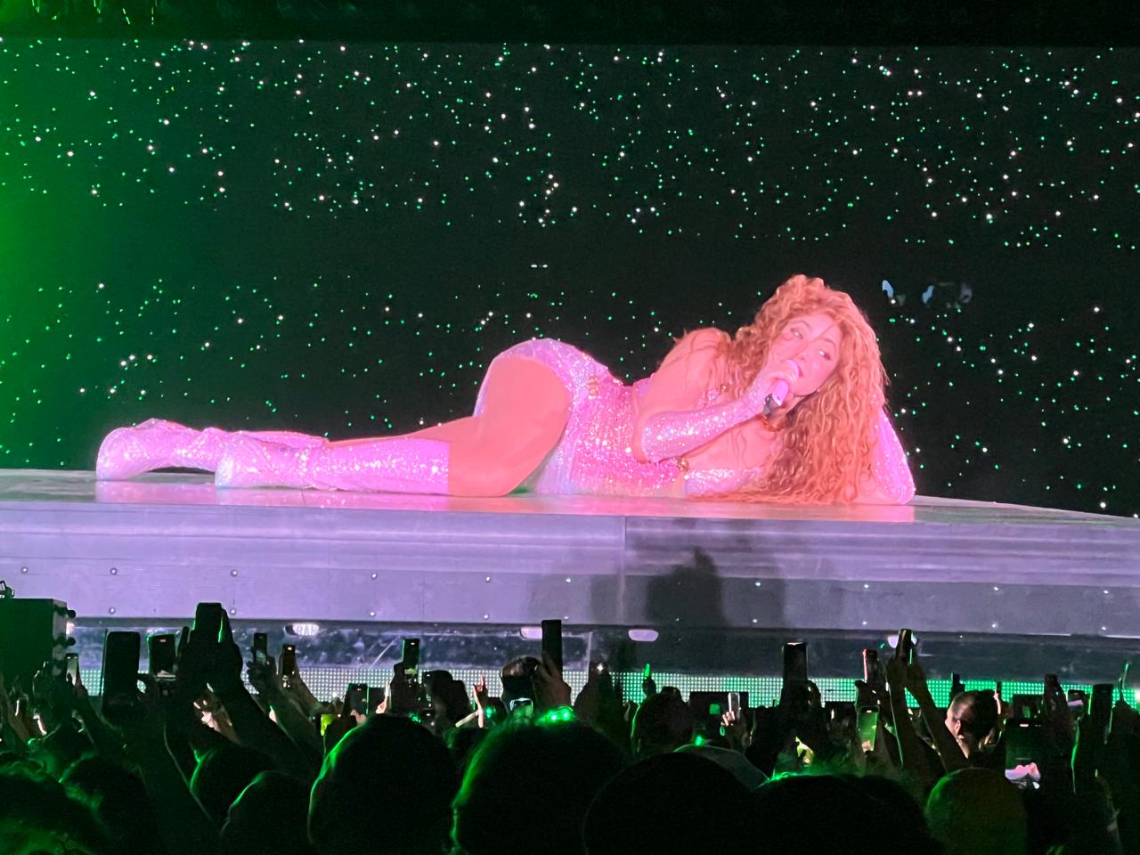 Shakira en su segundo concierto en el estadio Metropolitano. 