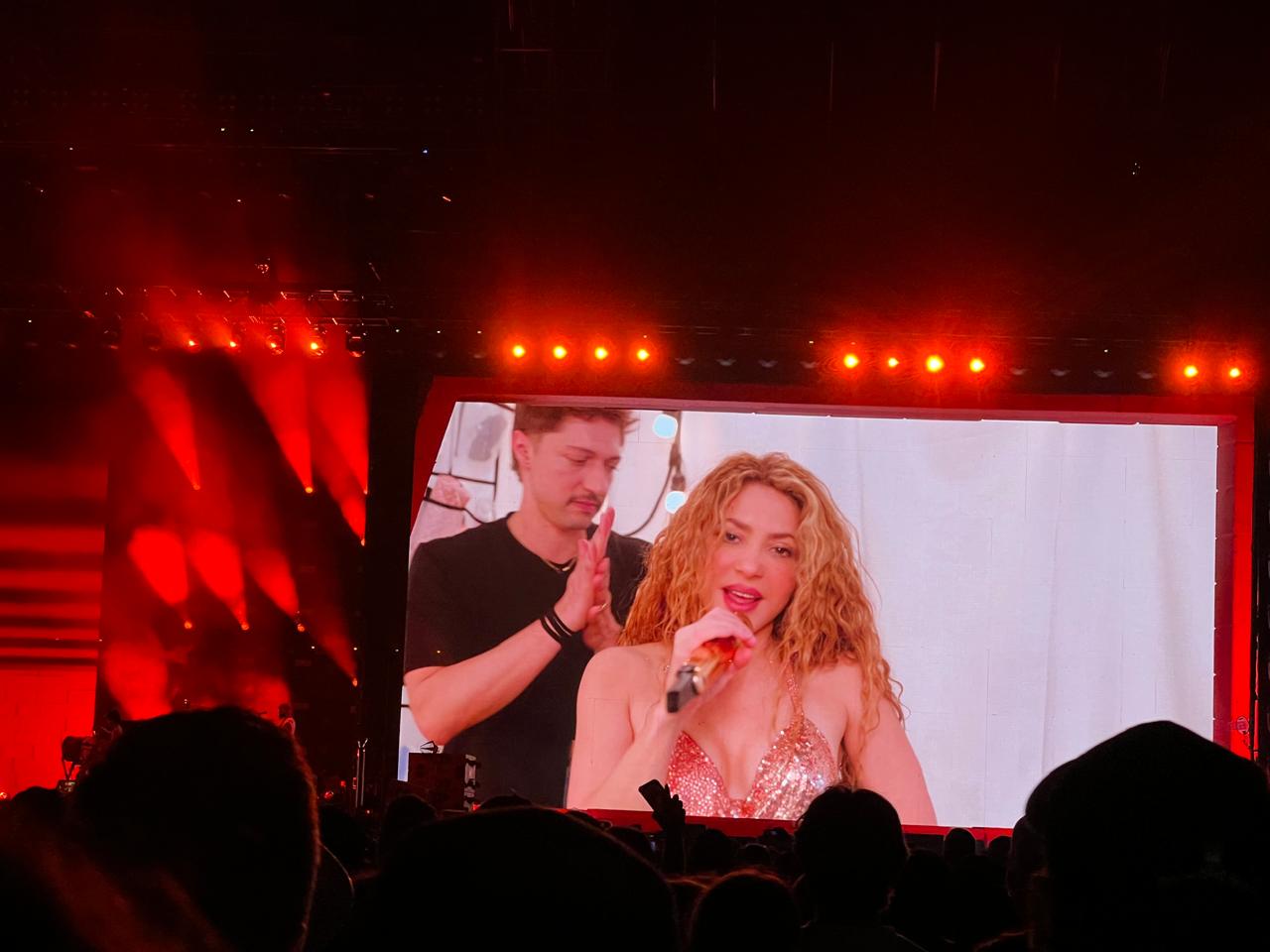 Shakira en su segundo concierto en el estadio Metropolitano. 