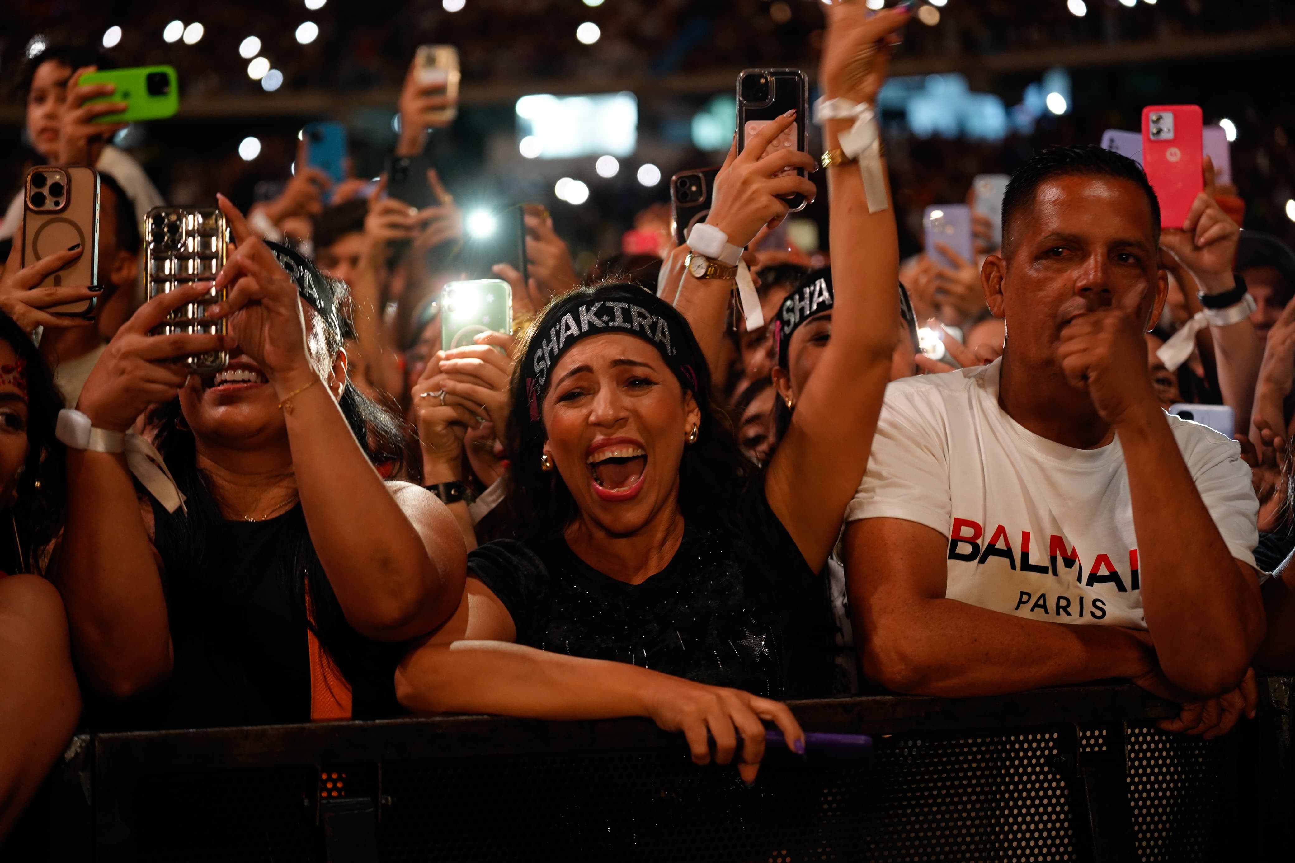 Asistentes al concierto de esta noche. 
