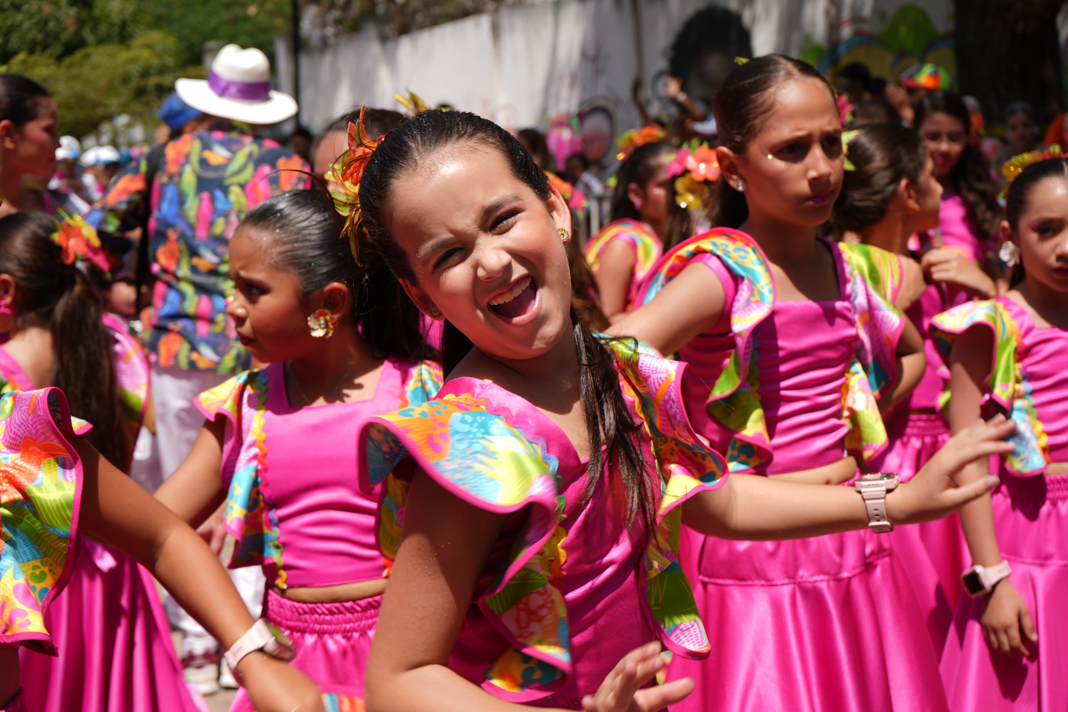 Los niños y niñas vivieron con pasión la gran fiesta.
