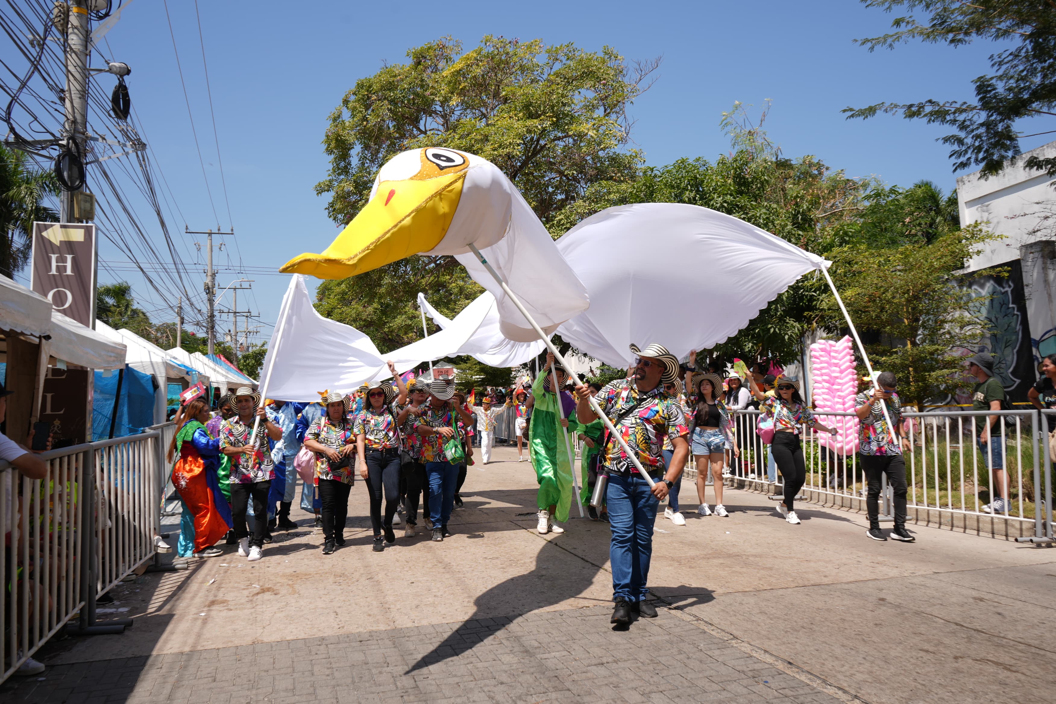 La fauna fue el tema central del desfile. 