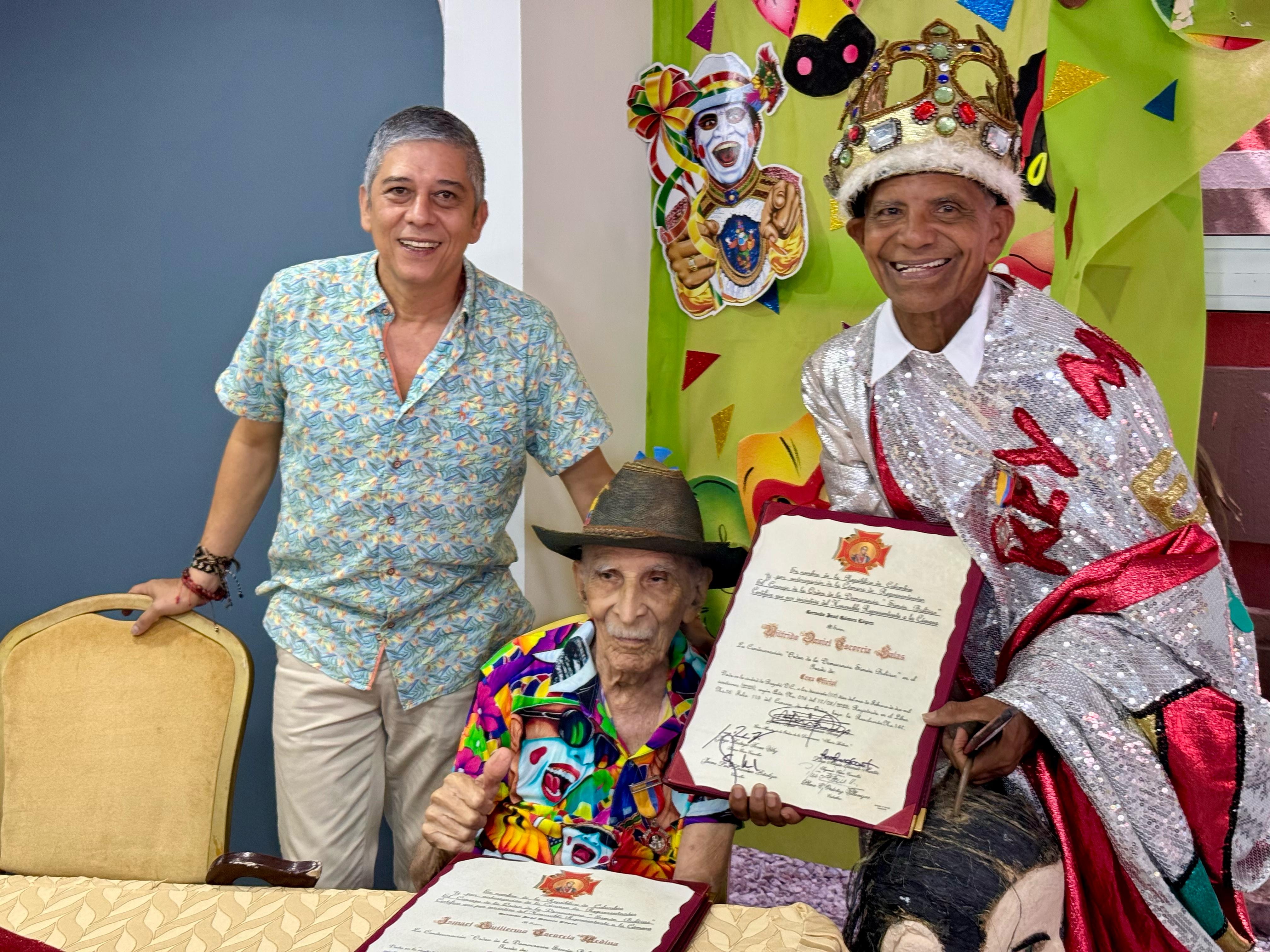  Germán Gómez, representante a la Cámara por el Atlántico con a Ismael y Wilfrido Escorcia. 