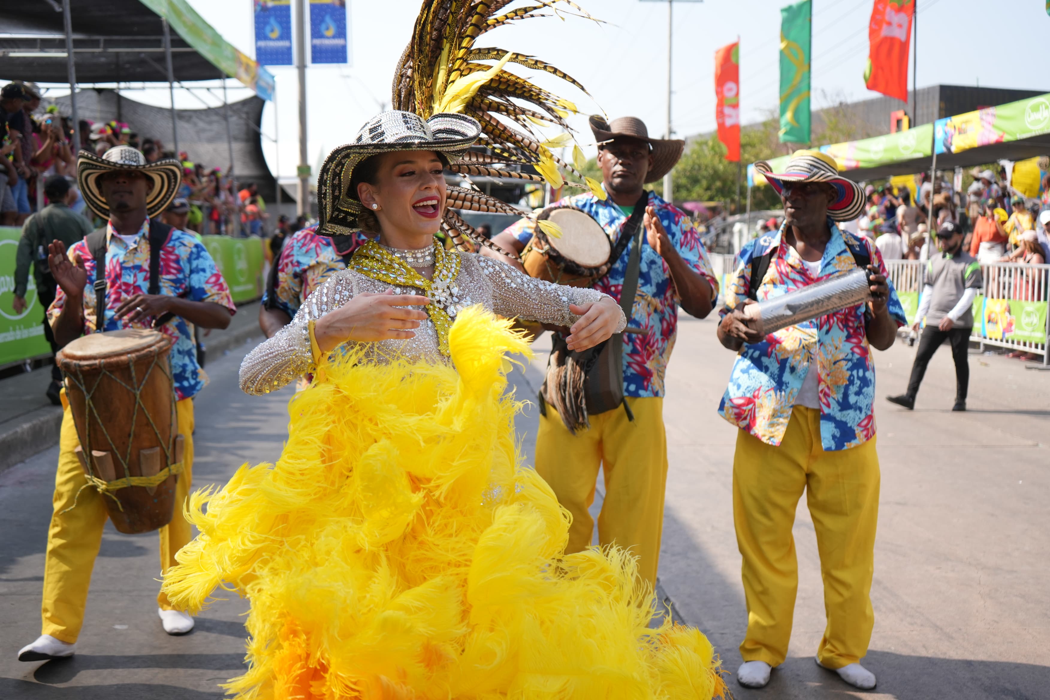 La Reina Tatiana Angulo Fernández De Castro durante Gran Parada de Tradición.