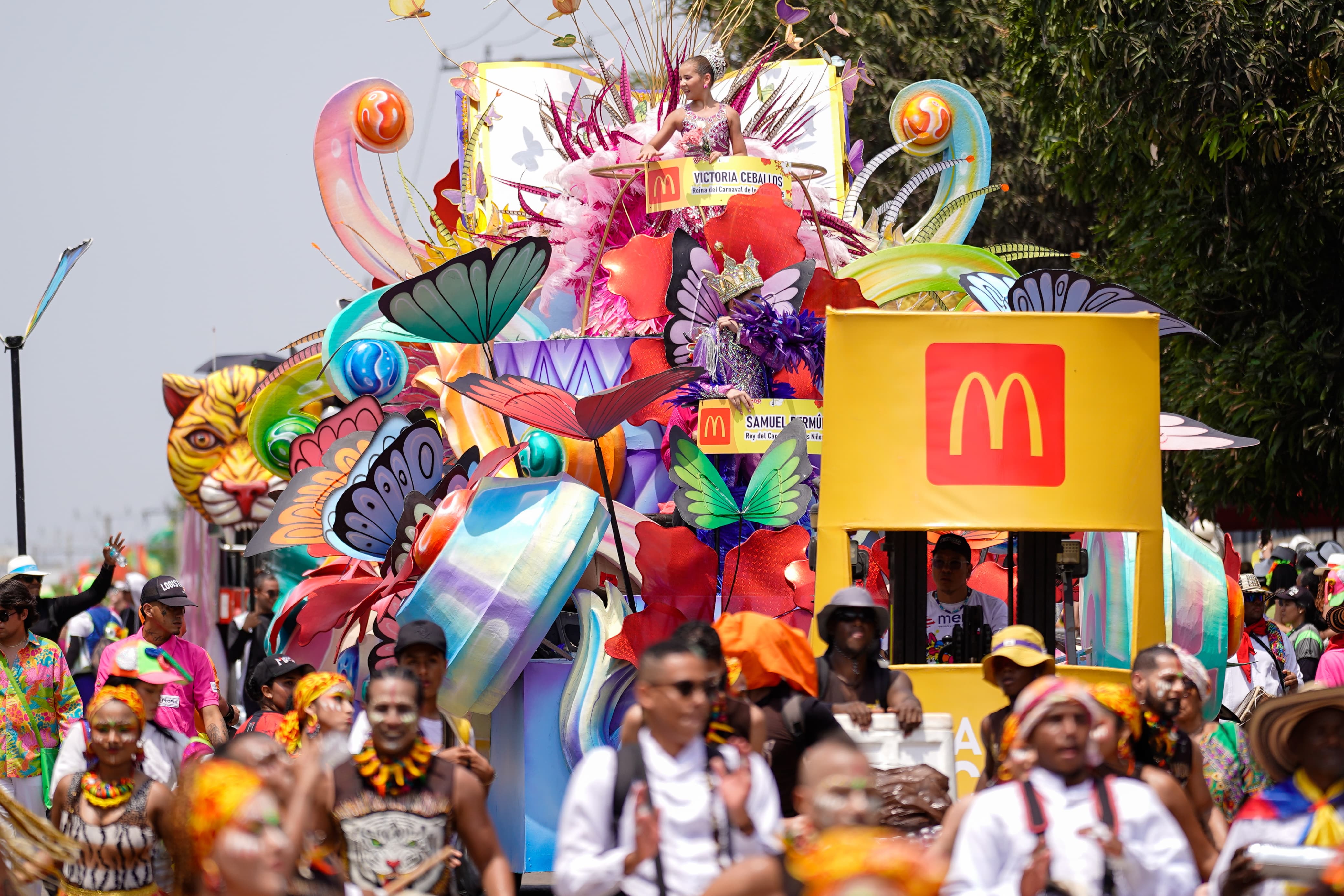 Victoria Ceballos y Samuel Cure, reyes infantiles del Carnaval.