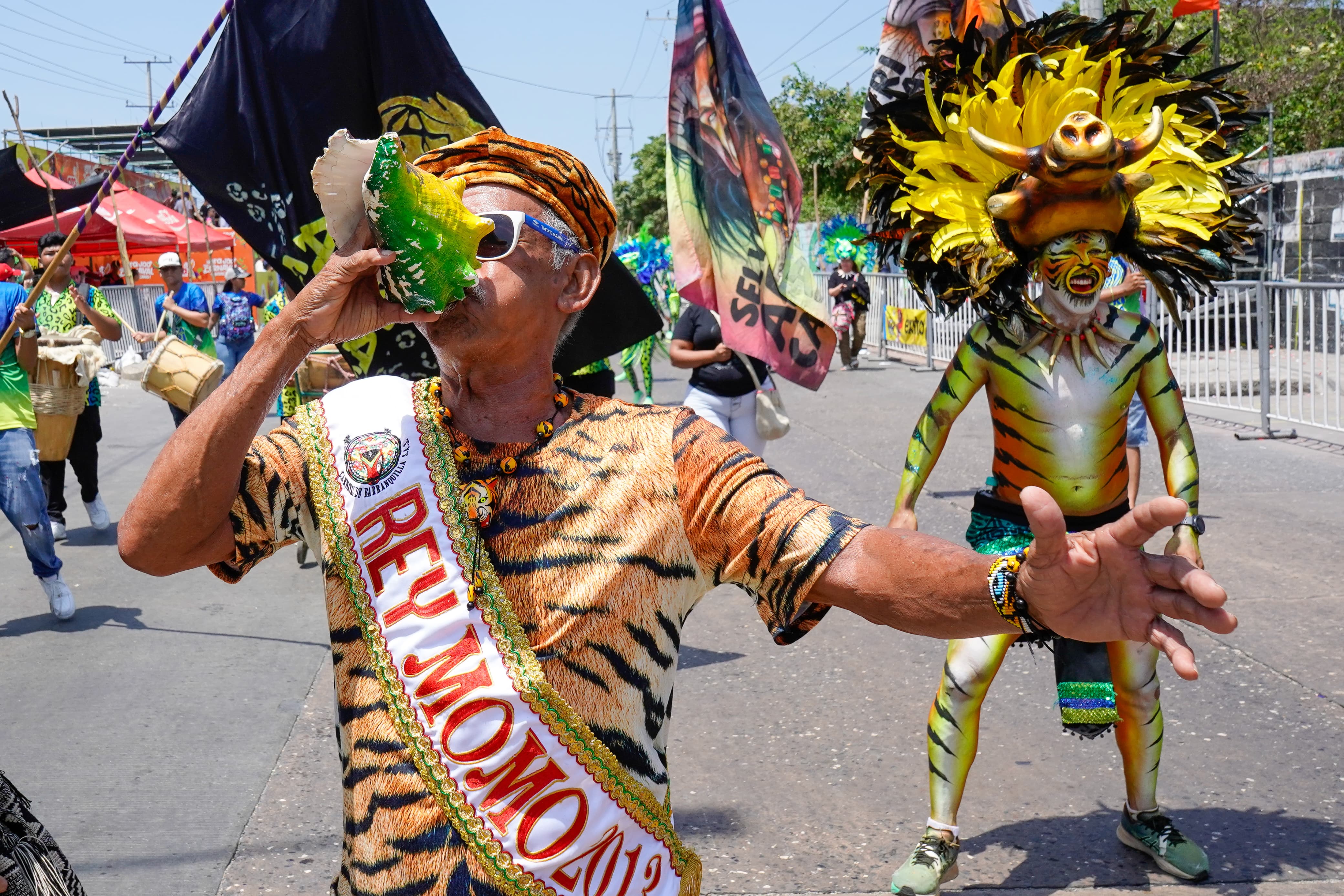 José Llanos, director de la comparsa Selva africana. 