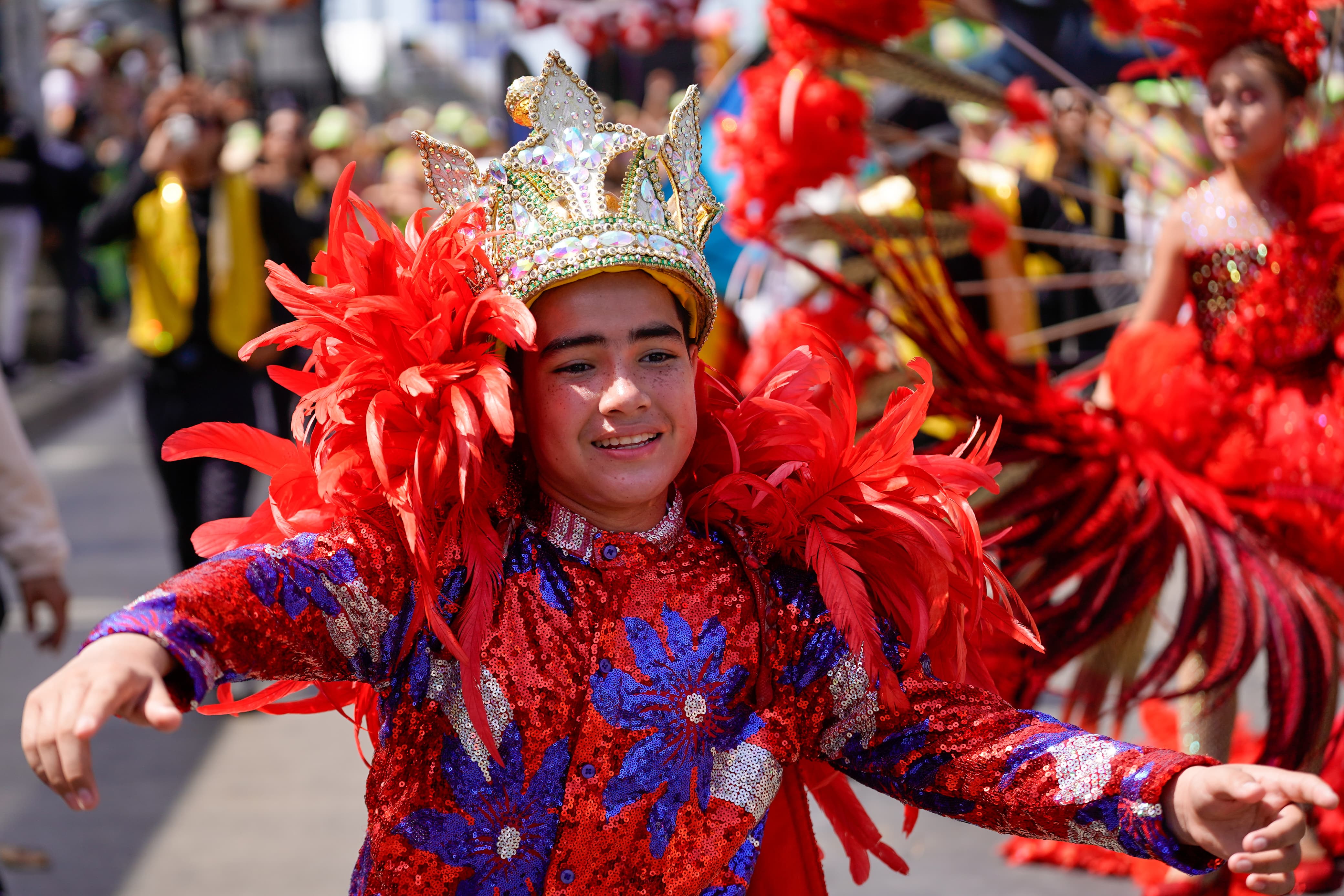 Samuel Bermúdez, Rey Momo del Carnaval de los Niños. 