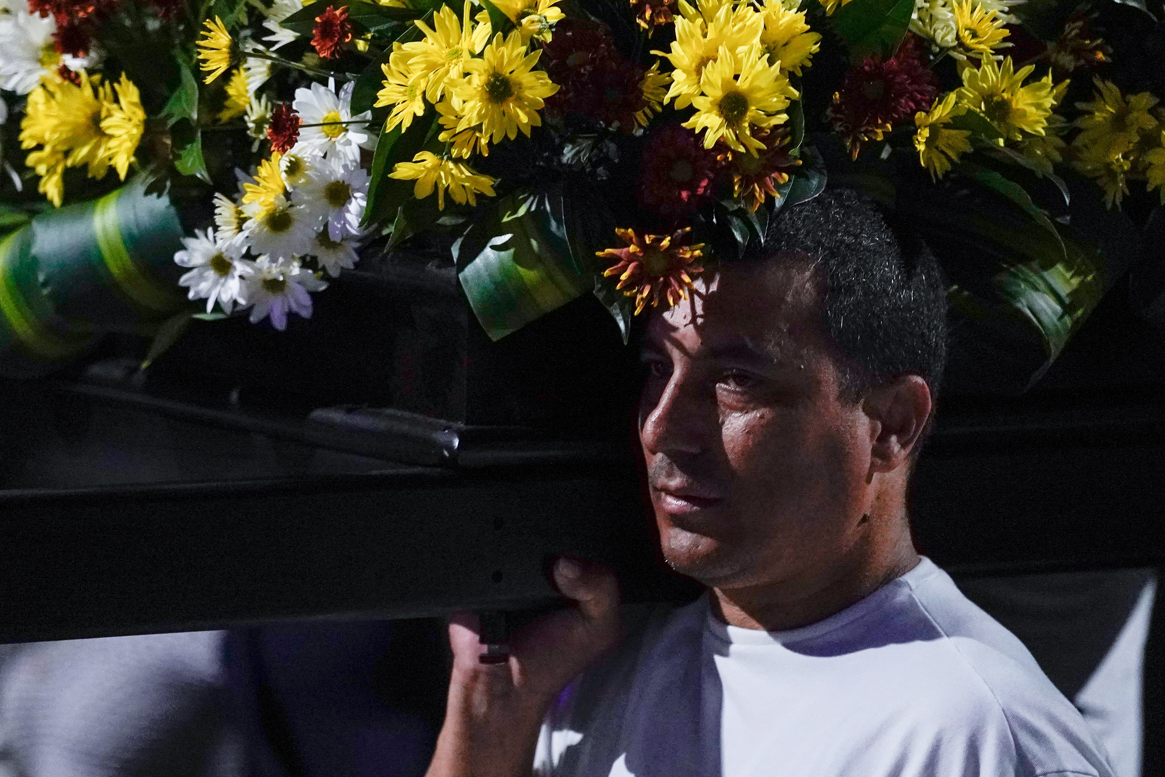 Uno de los feligreses que participó en la procesión.