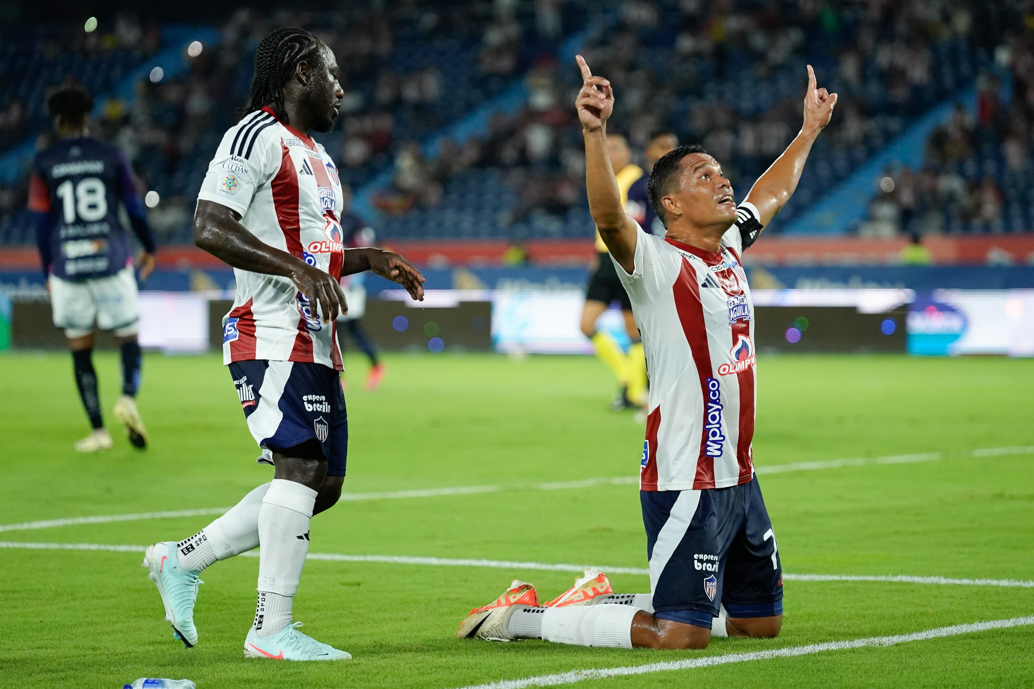 Celebración de Carlos Bacca. 