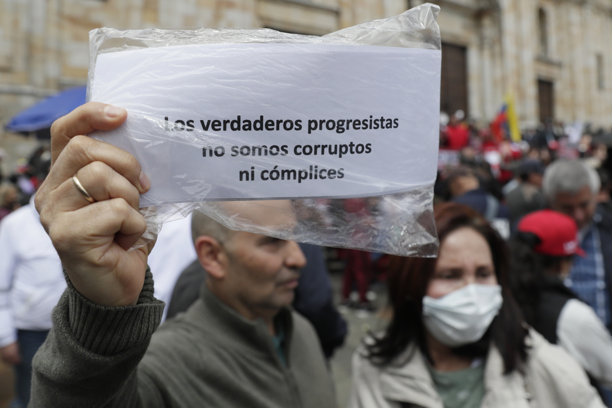 Manifestación en Bogotá.