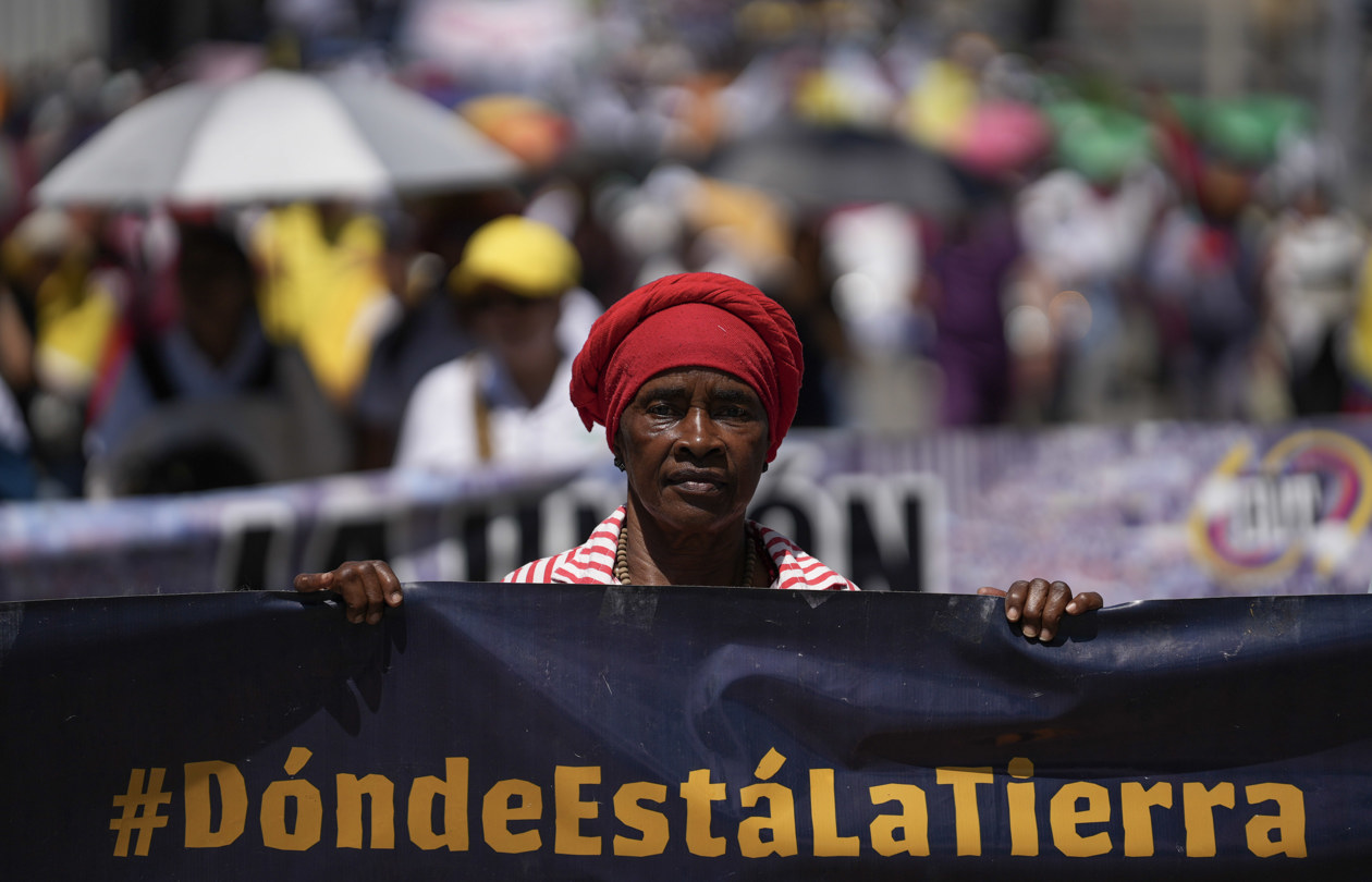 Manifestación en Bogotá.