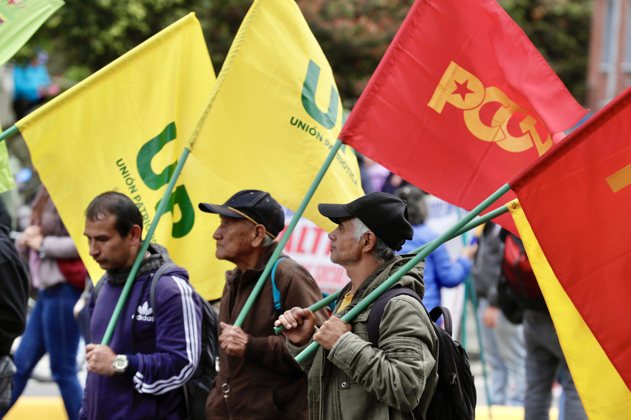 Manifestación en Bogotá.