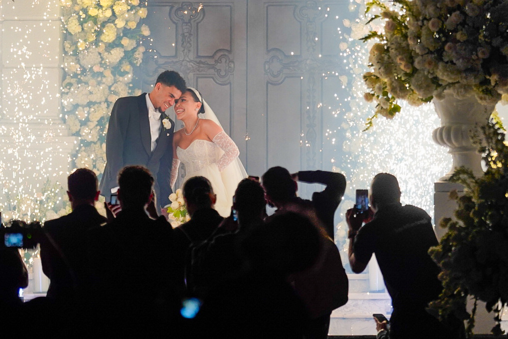La complicidad entre Luis Díaz y su esposa, Geraldine Ponce.