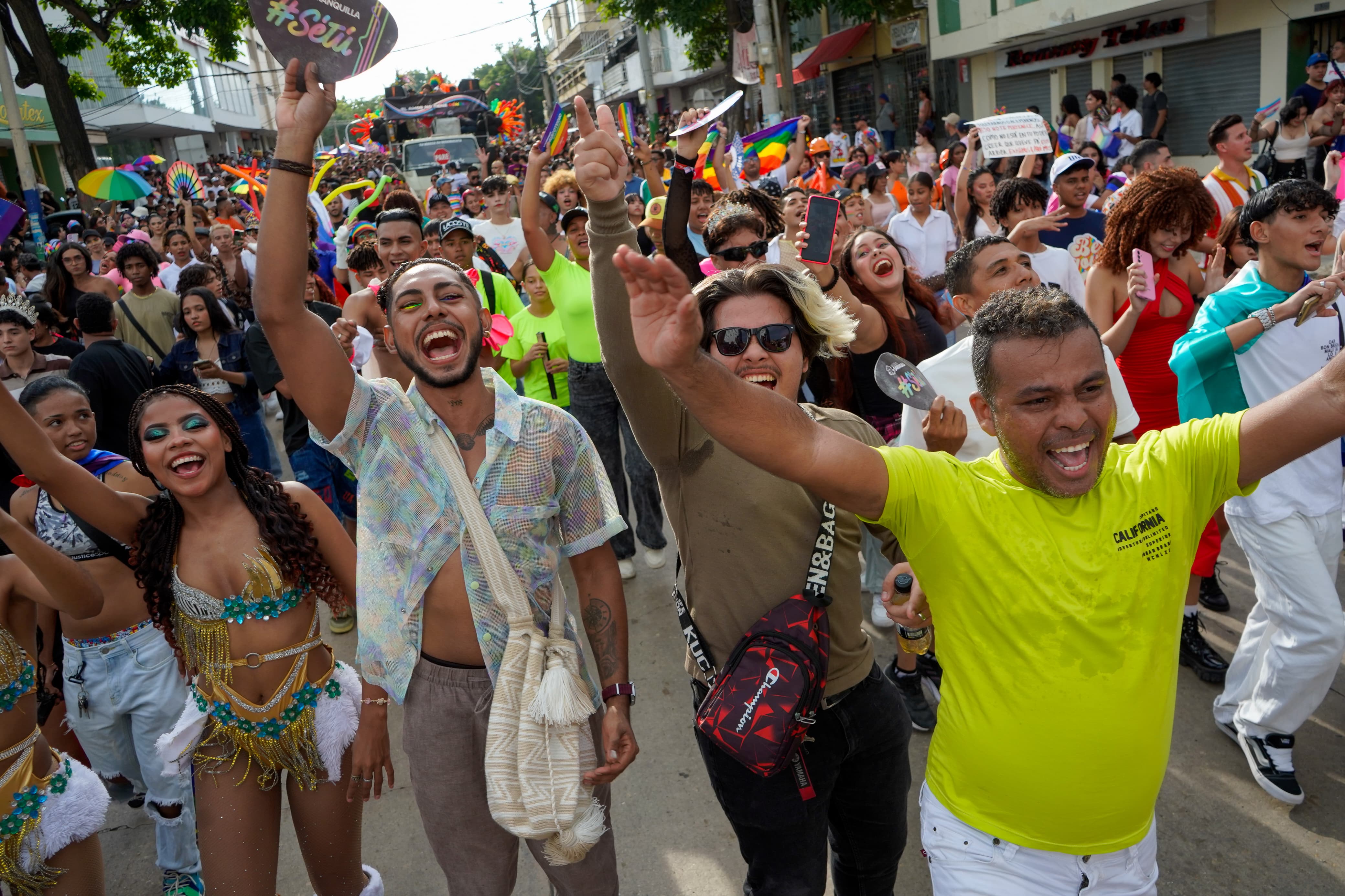 Marcha del Orgullo LGBTIQ+ en Barranquilla. 