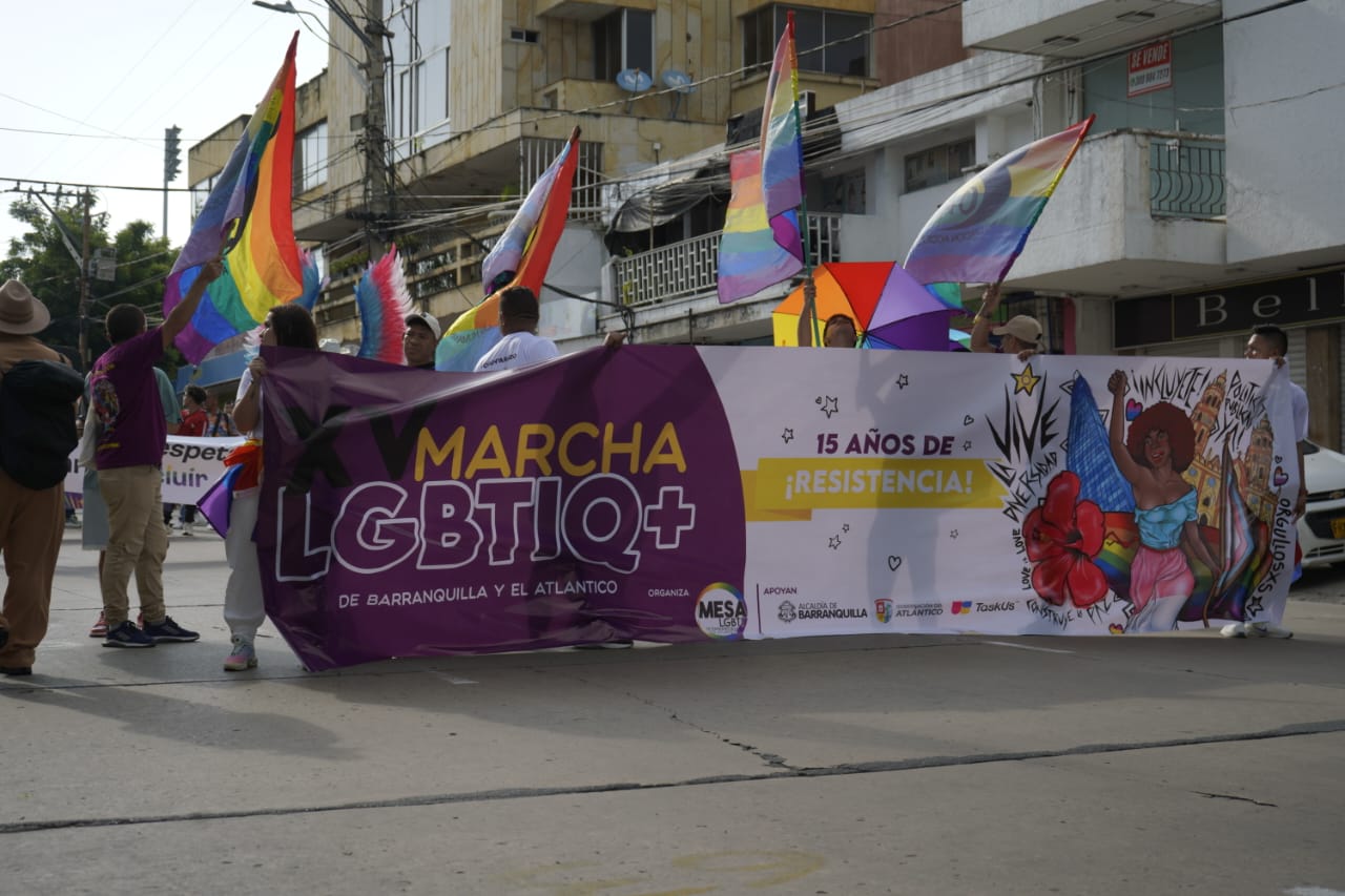 Marcha del Orgullo LGBTIQ+ en Barranquilla. 
