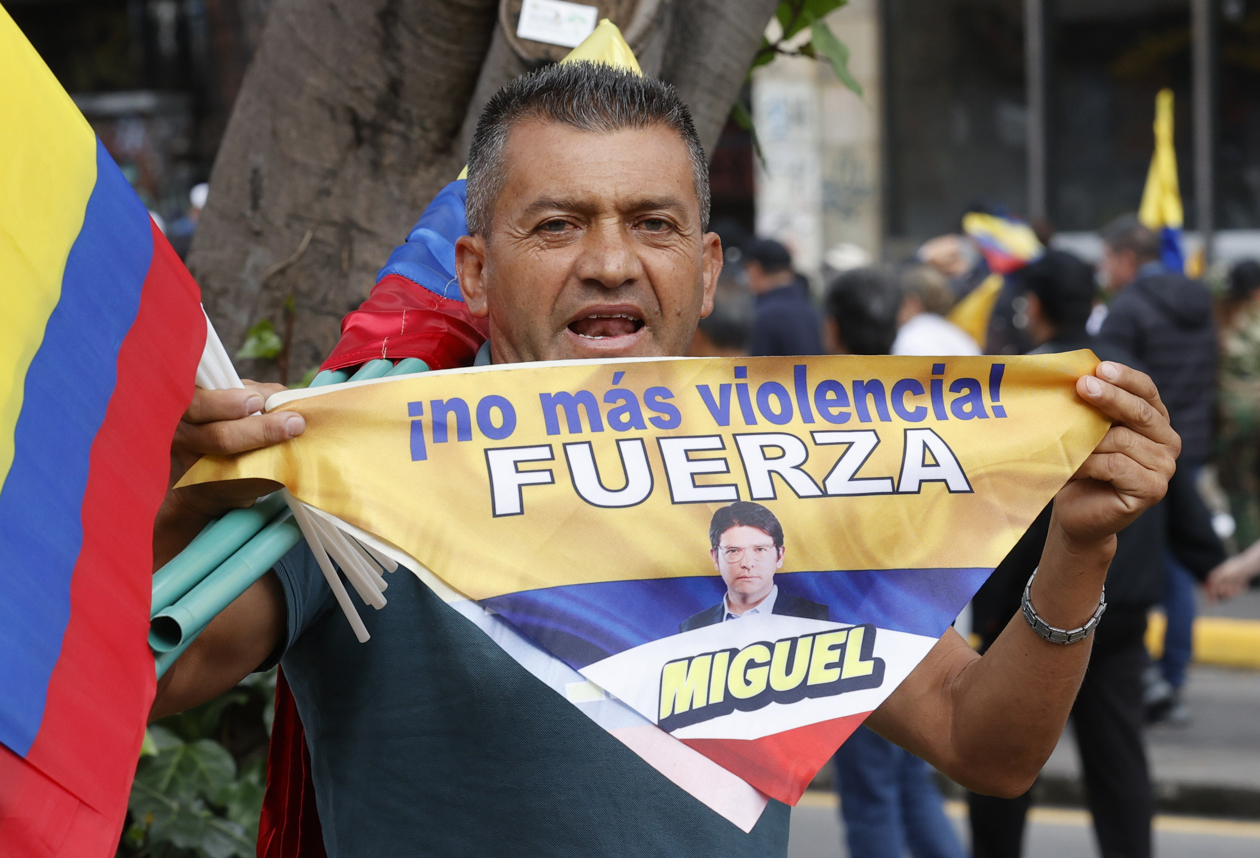 La 'Marcha del silencio' en Bogotá.