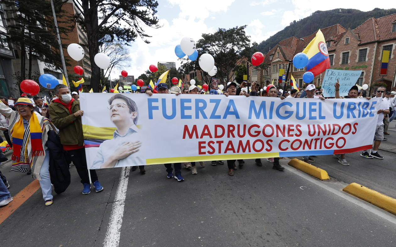 La 'Marcha del silencio' en Bogotá.