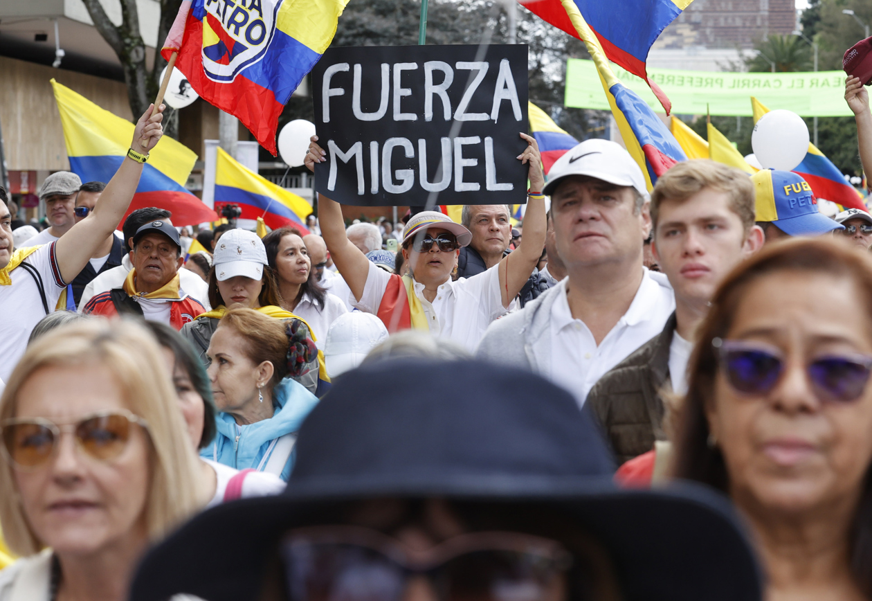 La 'Marcha del silencio' en Bogotá.