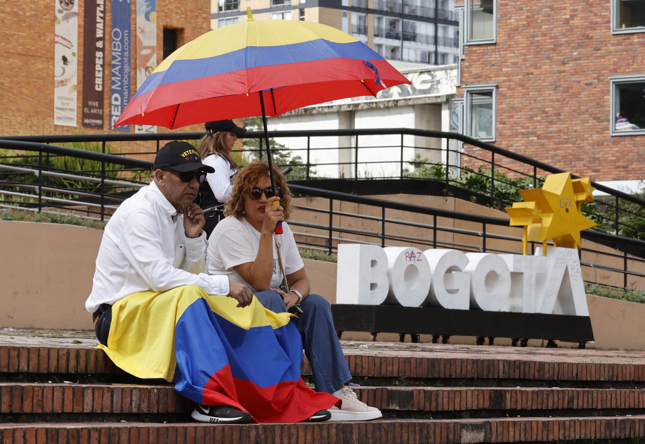 La 'Marcha del silencio' en Bogotá.
