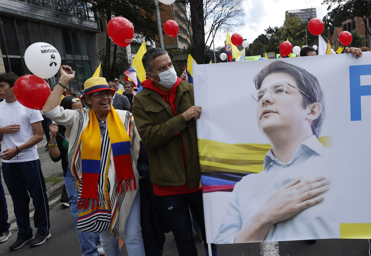 La 'Marcha del silencio' en Bogotá.