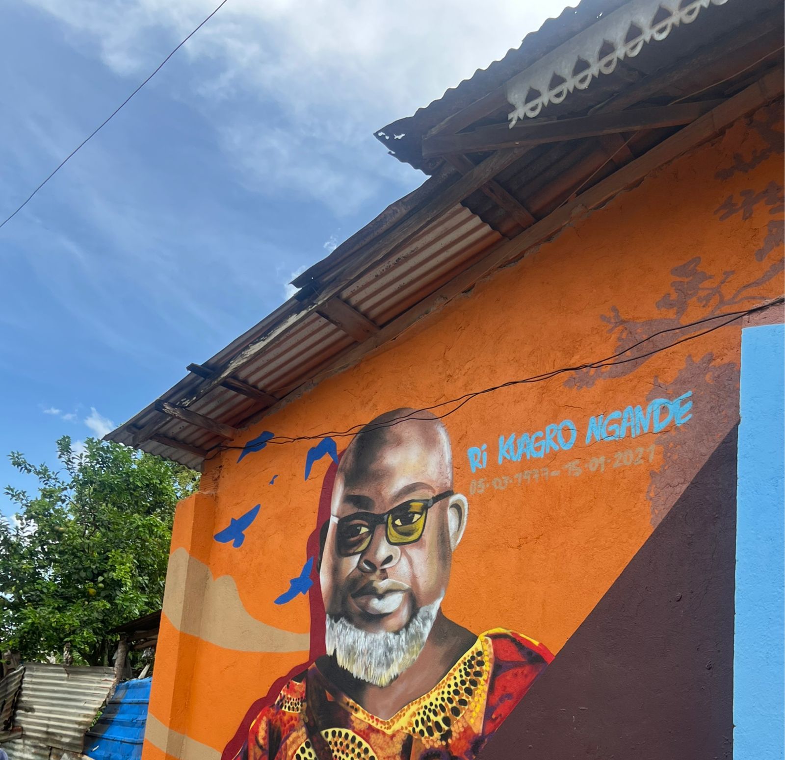 Mural en San Basilio de Palenque.