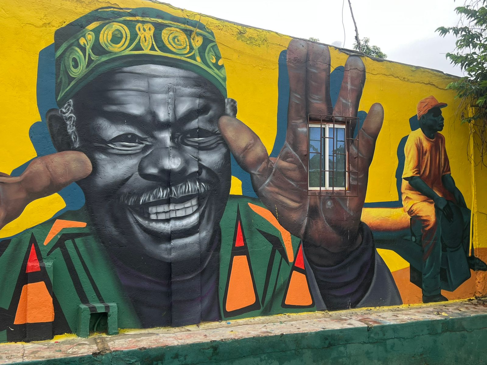 Mural en San Basilio de Palenque.