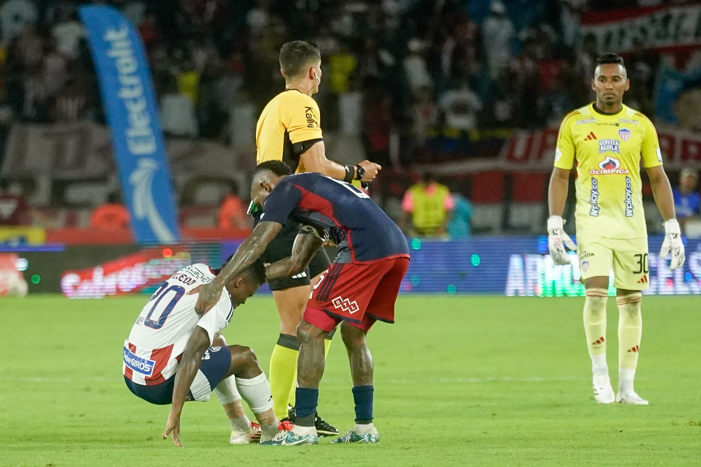 Lesión de Déiber Caicedo.