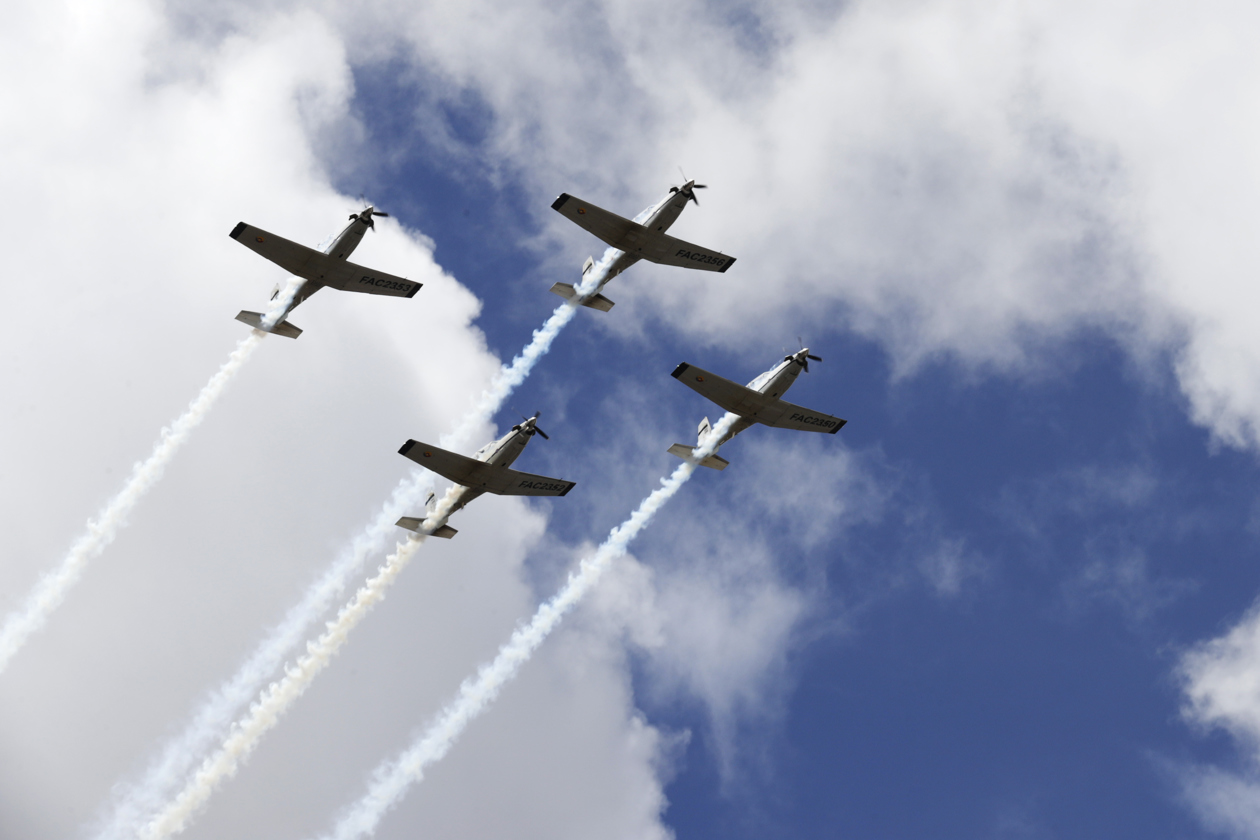 Fotografía de aeronaves de la Fuerza Aéroespacial Colombiana.