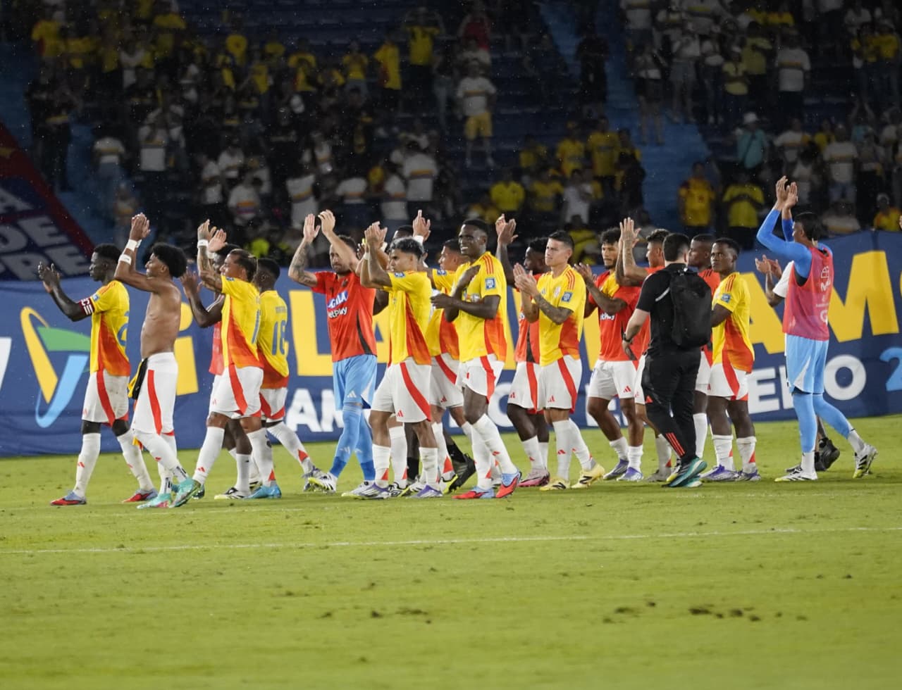 Colombia después de clasificar al Mundial.