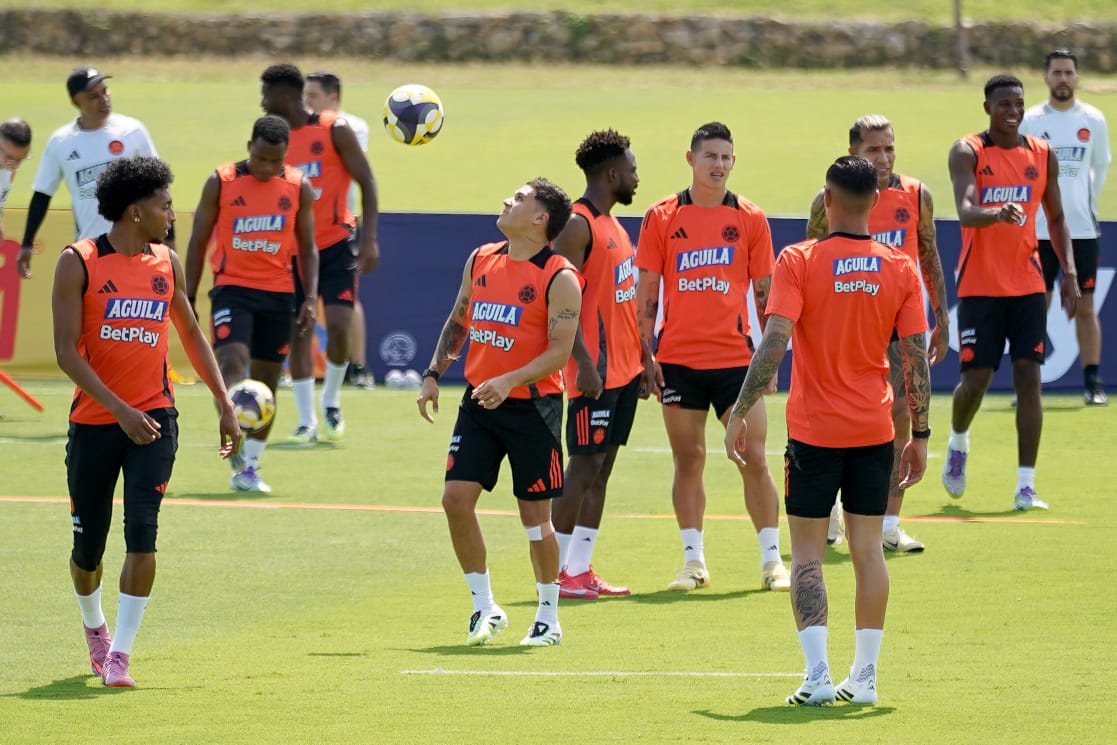 Entrenamiento de la Selección Colombia en Barranquilla.