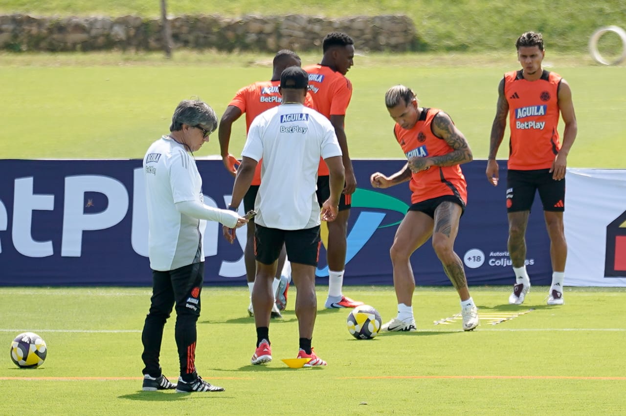 Entrenamiento de la Selección Colombia en Barranquilla.