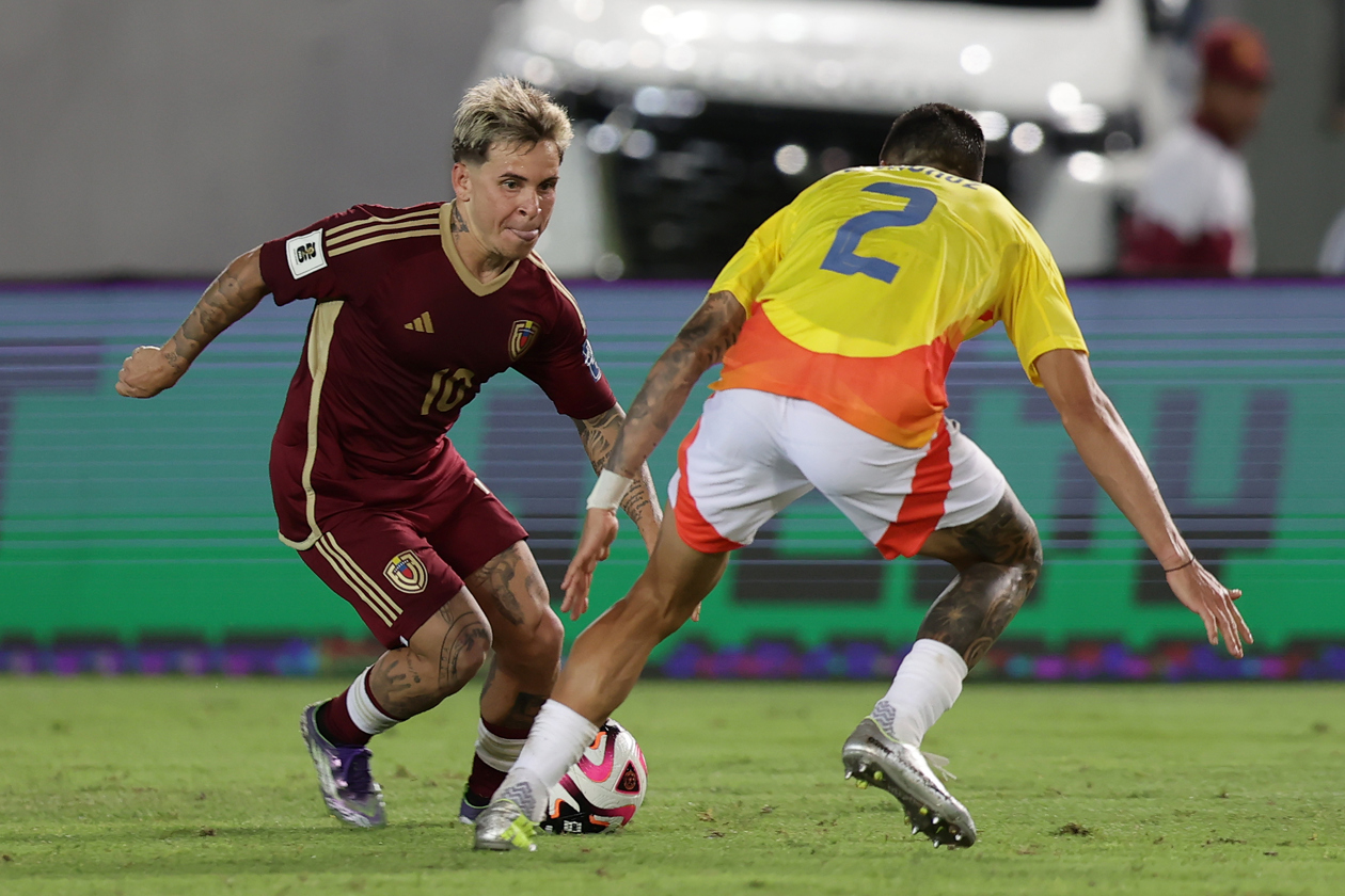 Soteldo estuvo controlado todo el partido.