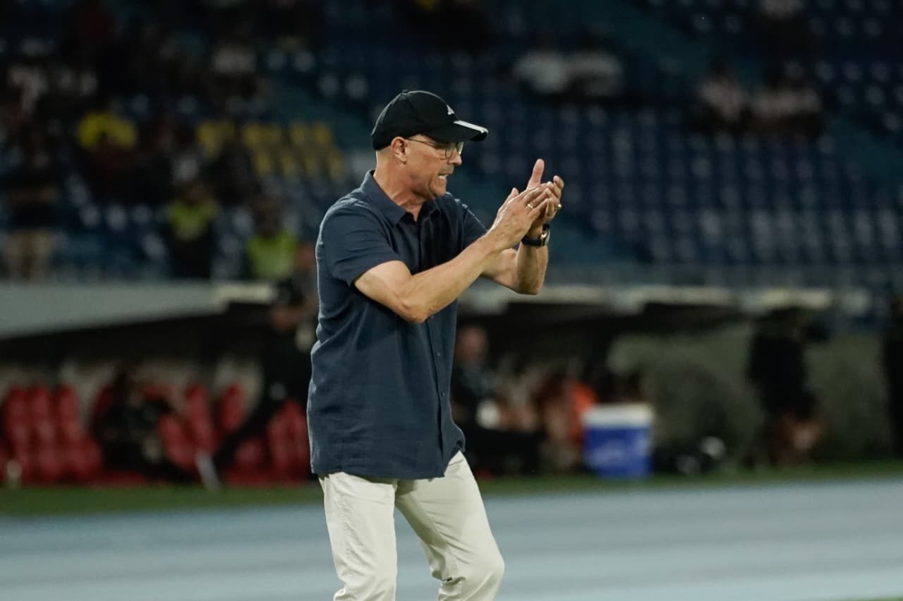 Aspecto del partido entre Junior y Equidad. 