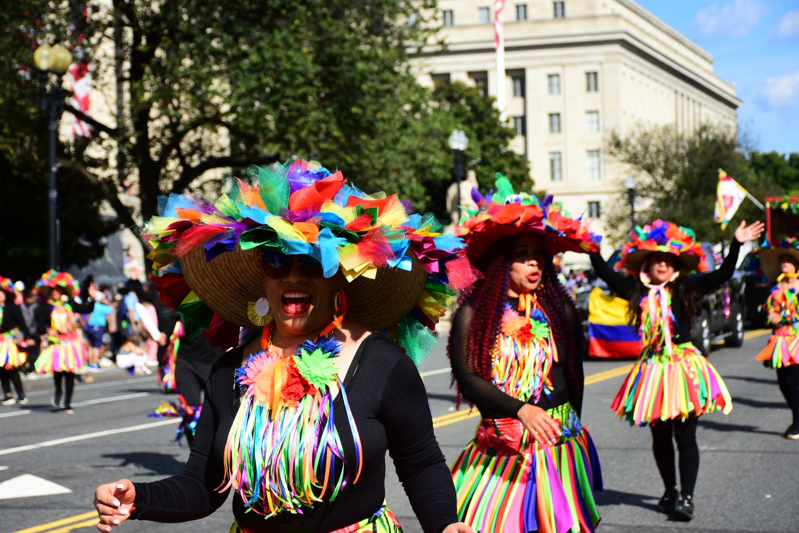 El colorido de la delegación barranquillera.