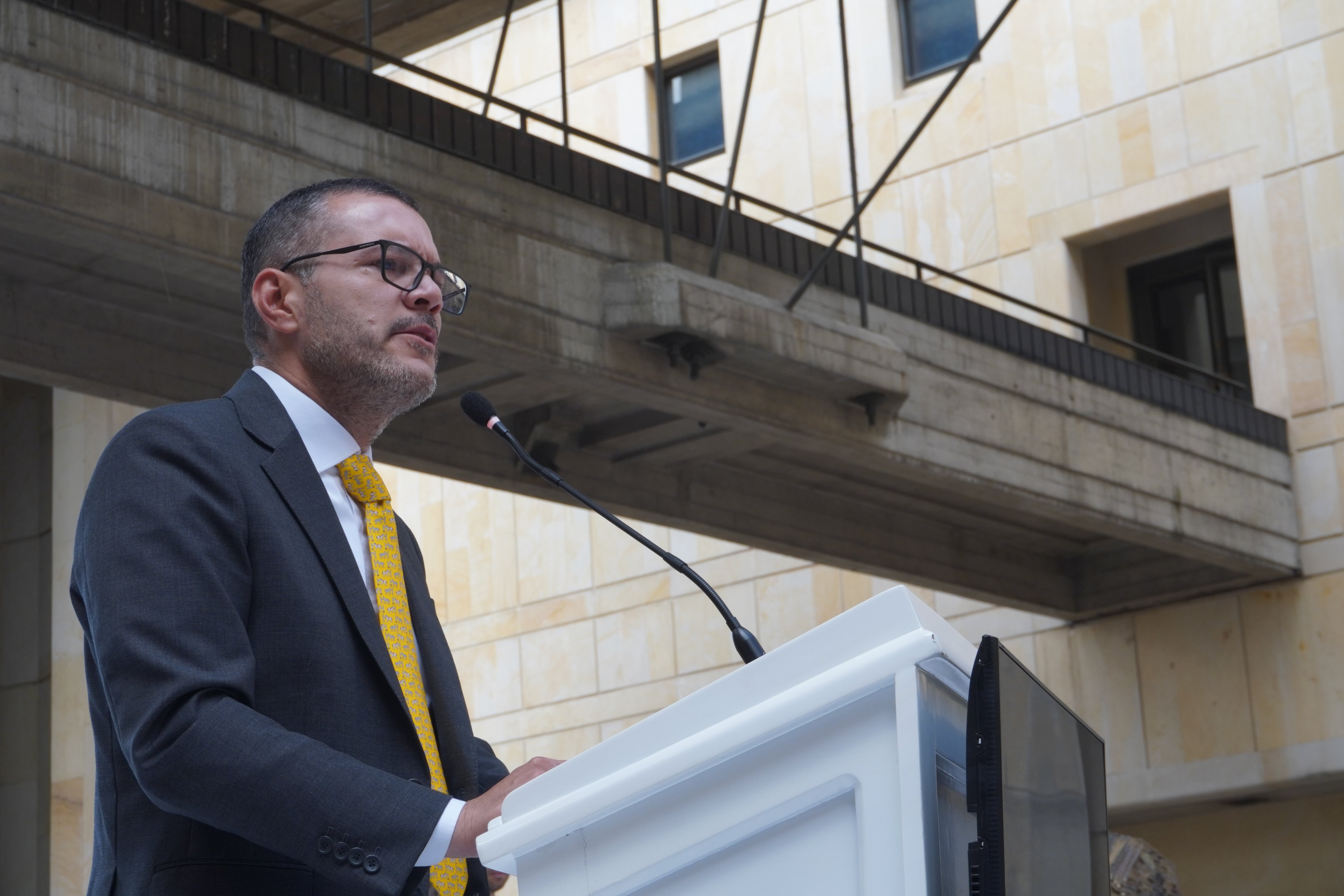 El presidente de la Comisión Nacional de Disciplina Judicial, Mauricio Fernando Rodríguez Tamayo.