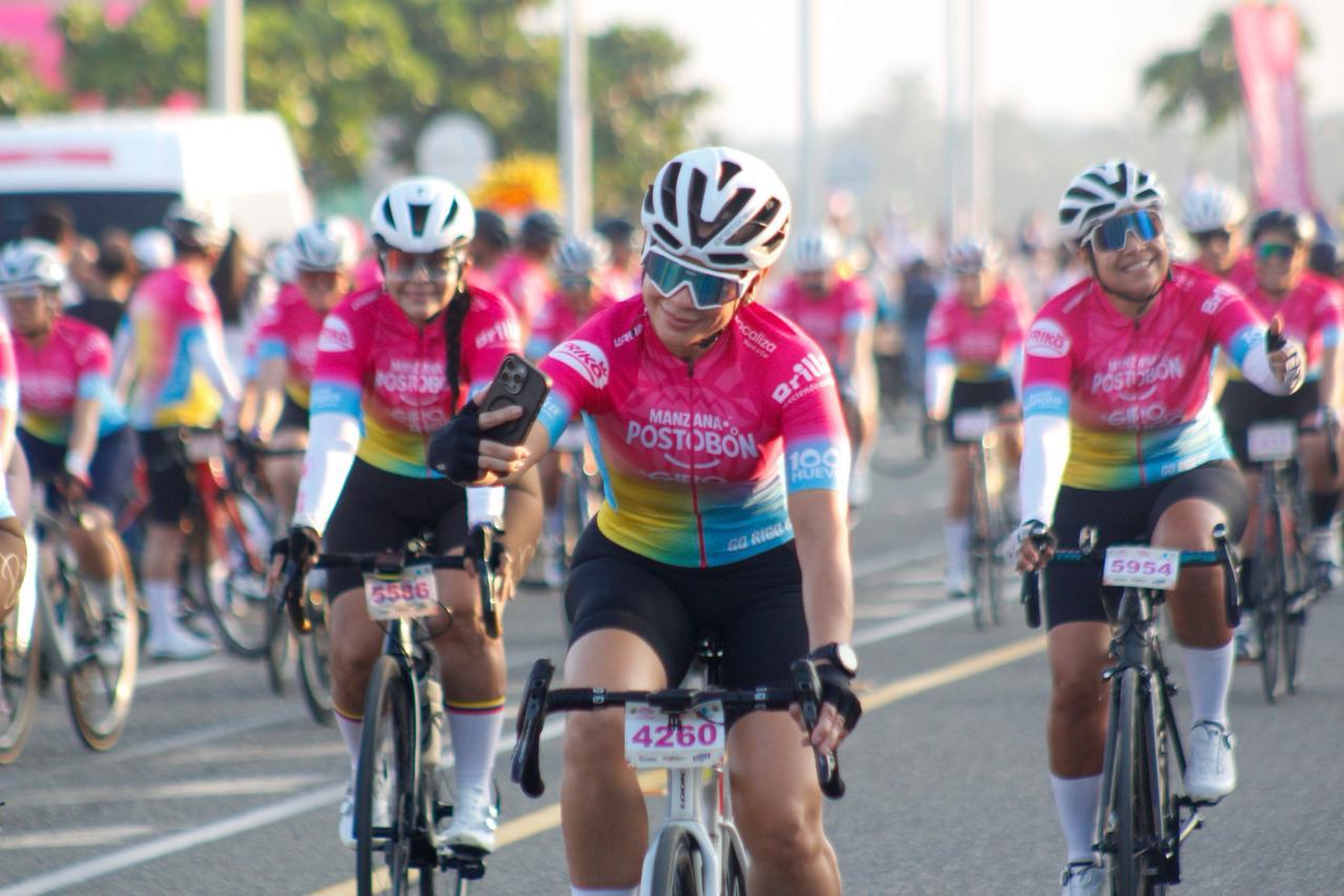 Tiempo para selfies en la carrera.