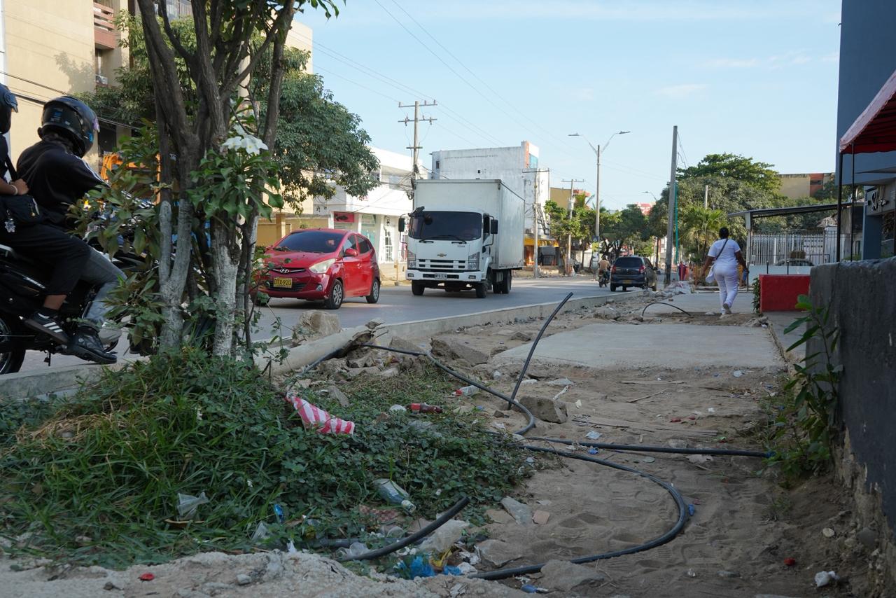 En la 72 con carrera 41 B a la espera de que agilicen las obras