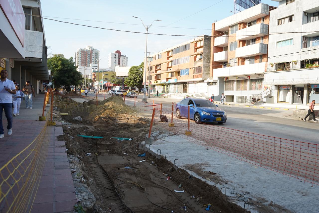 Entre carreras 43 y 44, en la acera occidental, no han iniciado las obras