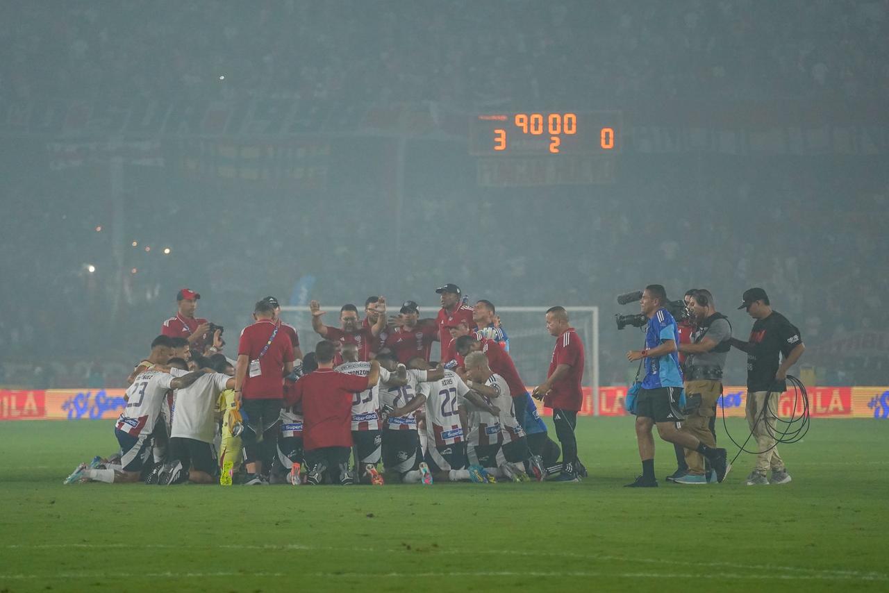 Junior agradeció a Dios en la cancha la contundente victoria