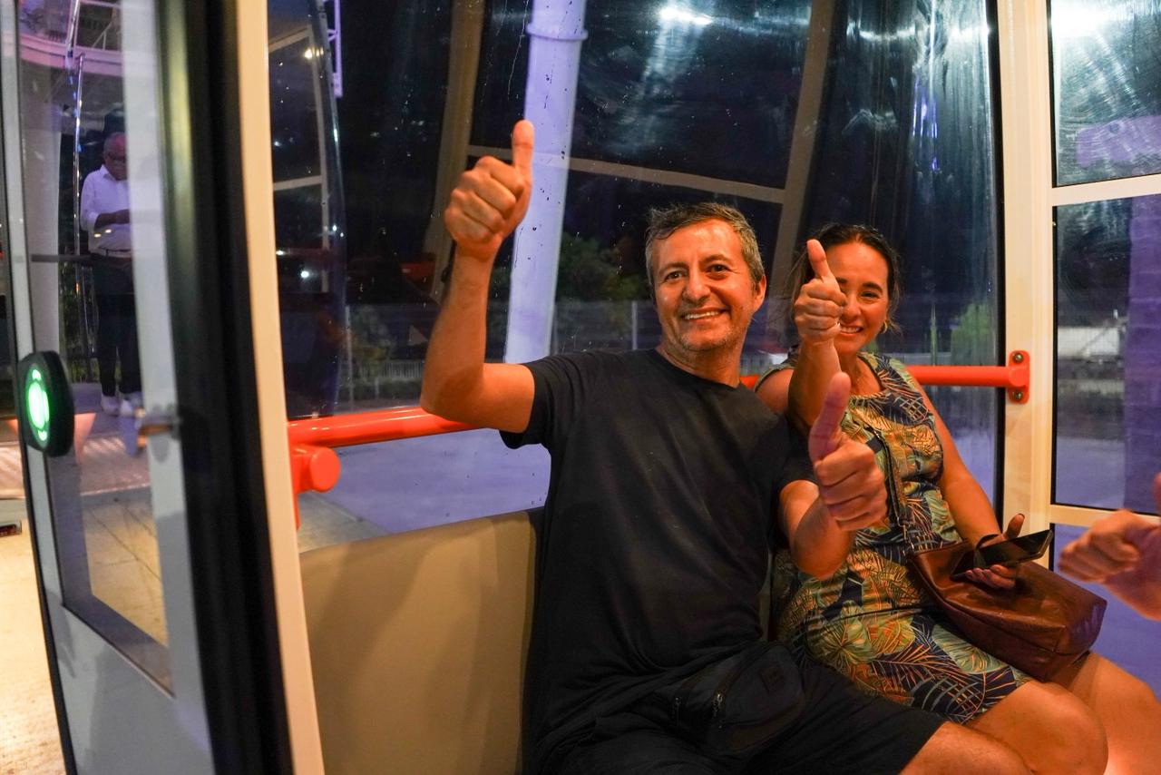 Barranquilleros disfrutando de la noria