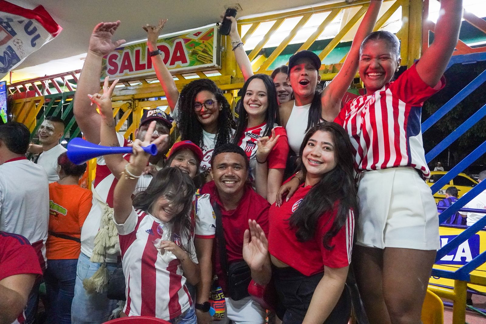 La emoción de parte de los junioristas.