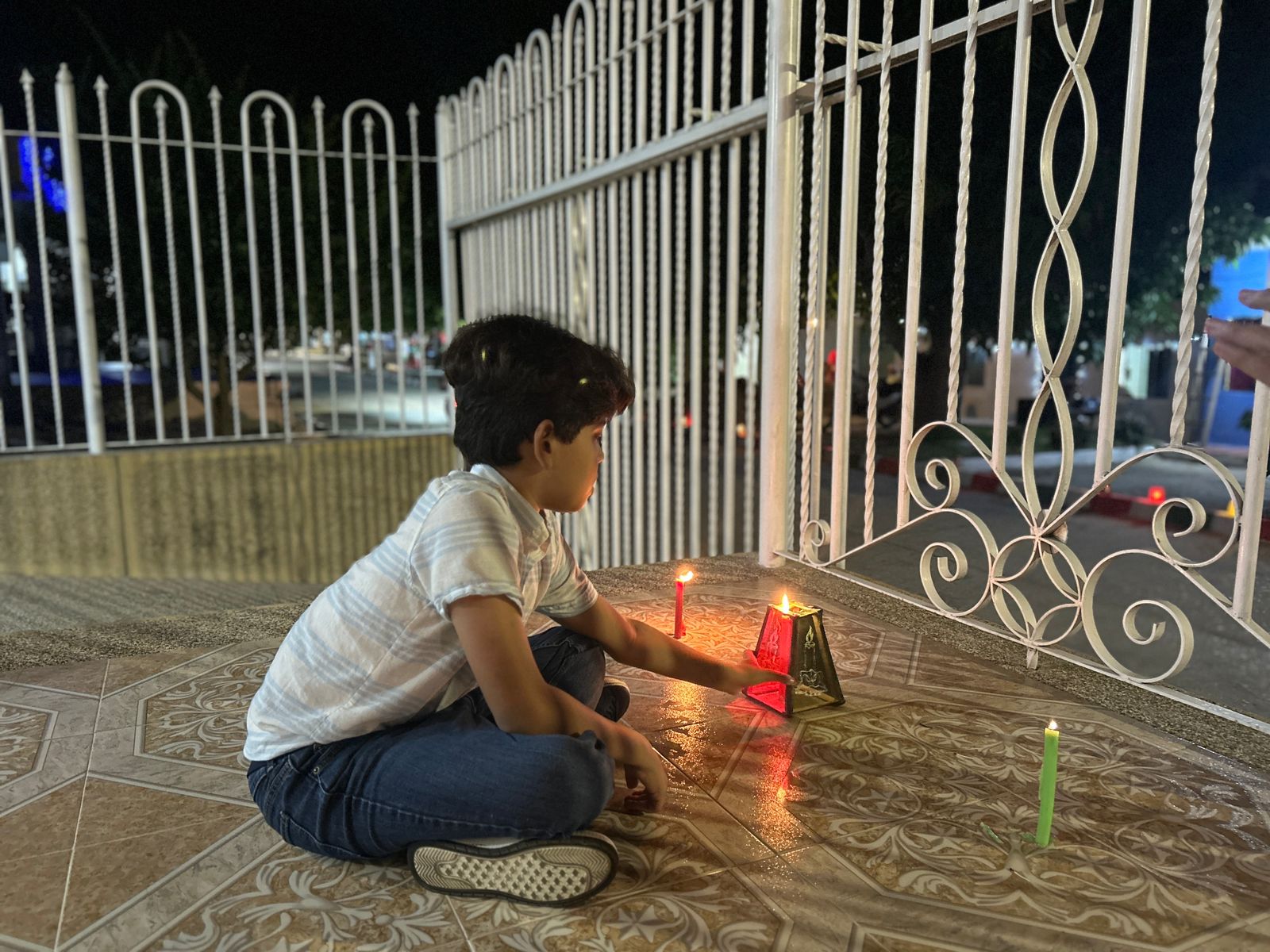 Christopher Mejía Salas en su Noche de Velitas.